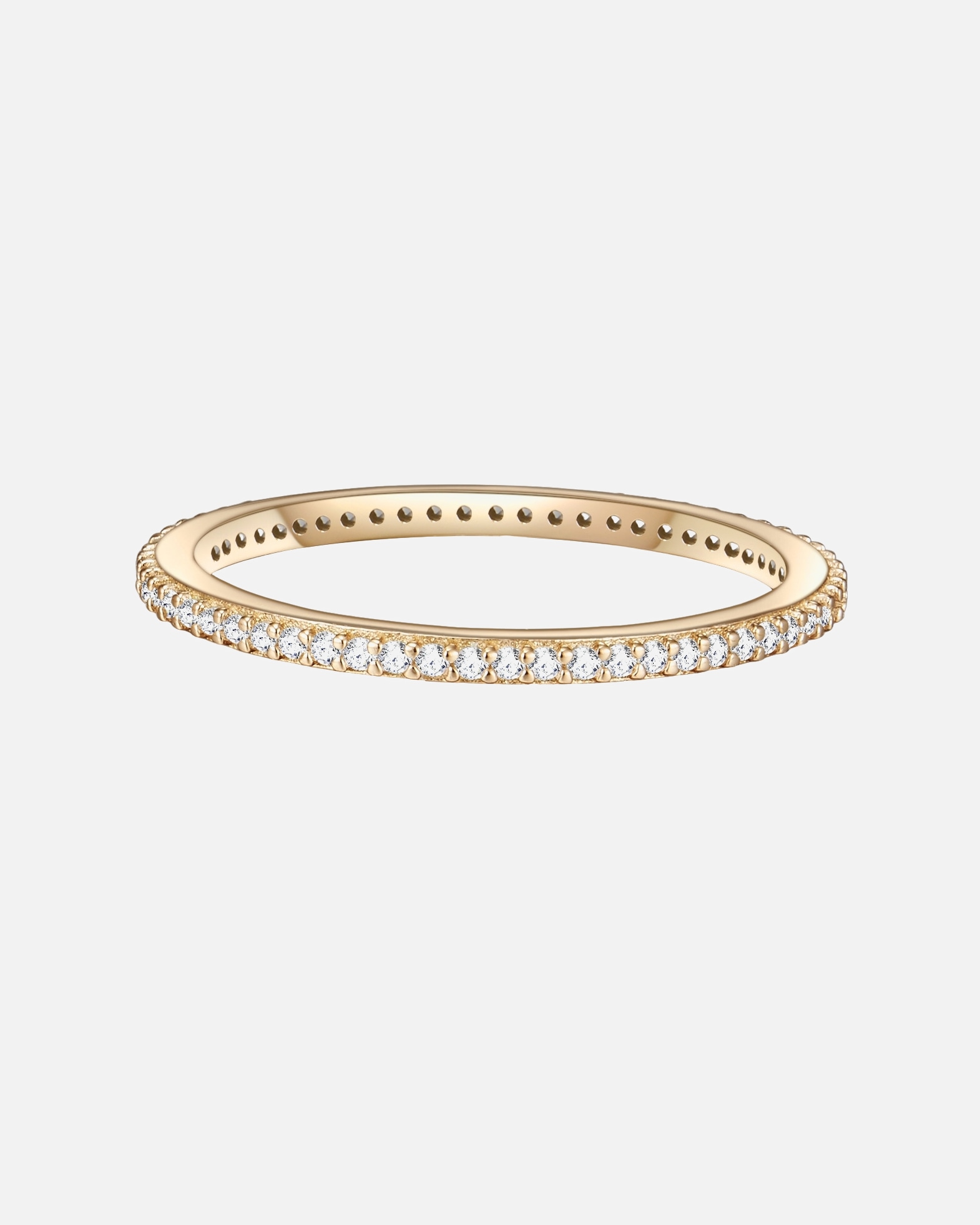 Bague for FemmeGlanzstücke MünchenBague en argent Argent sterling Oxyde de zirconium (CZ) en Or jaune52