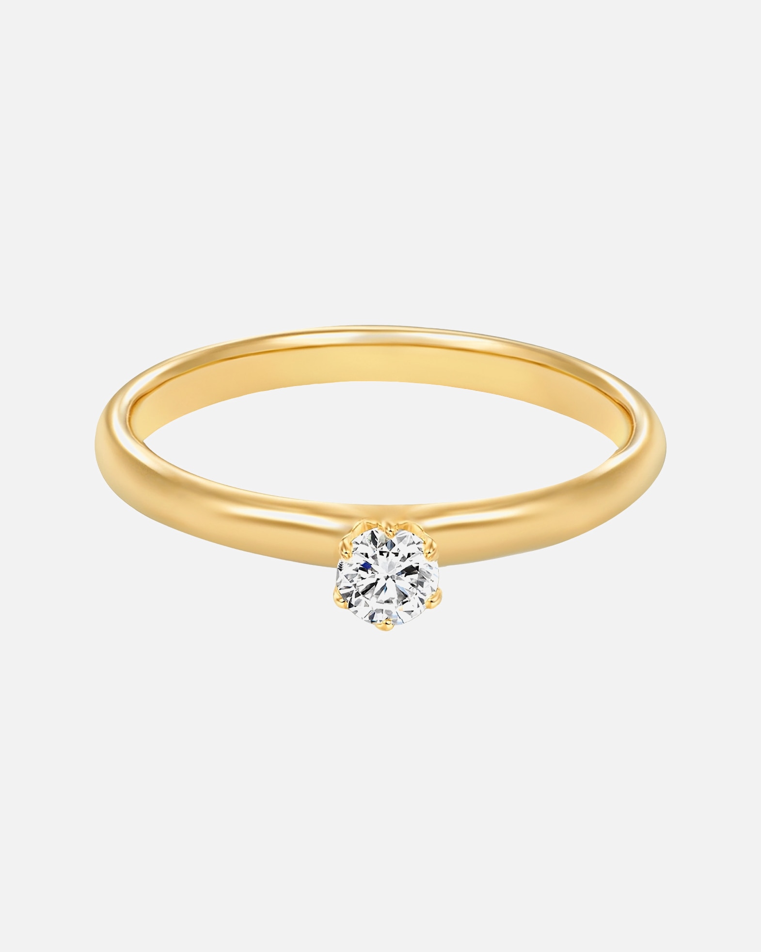 Bague for FemmeTrilaniBague en argent Argent sterling Oxyde de zirconium (CZ) en Or jaune56