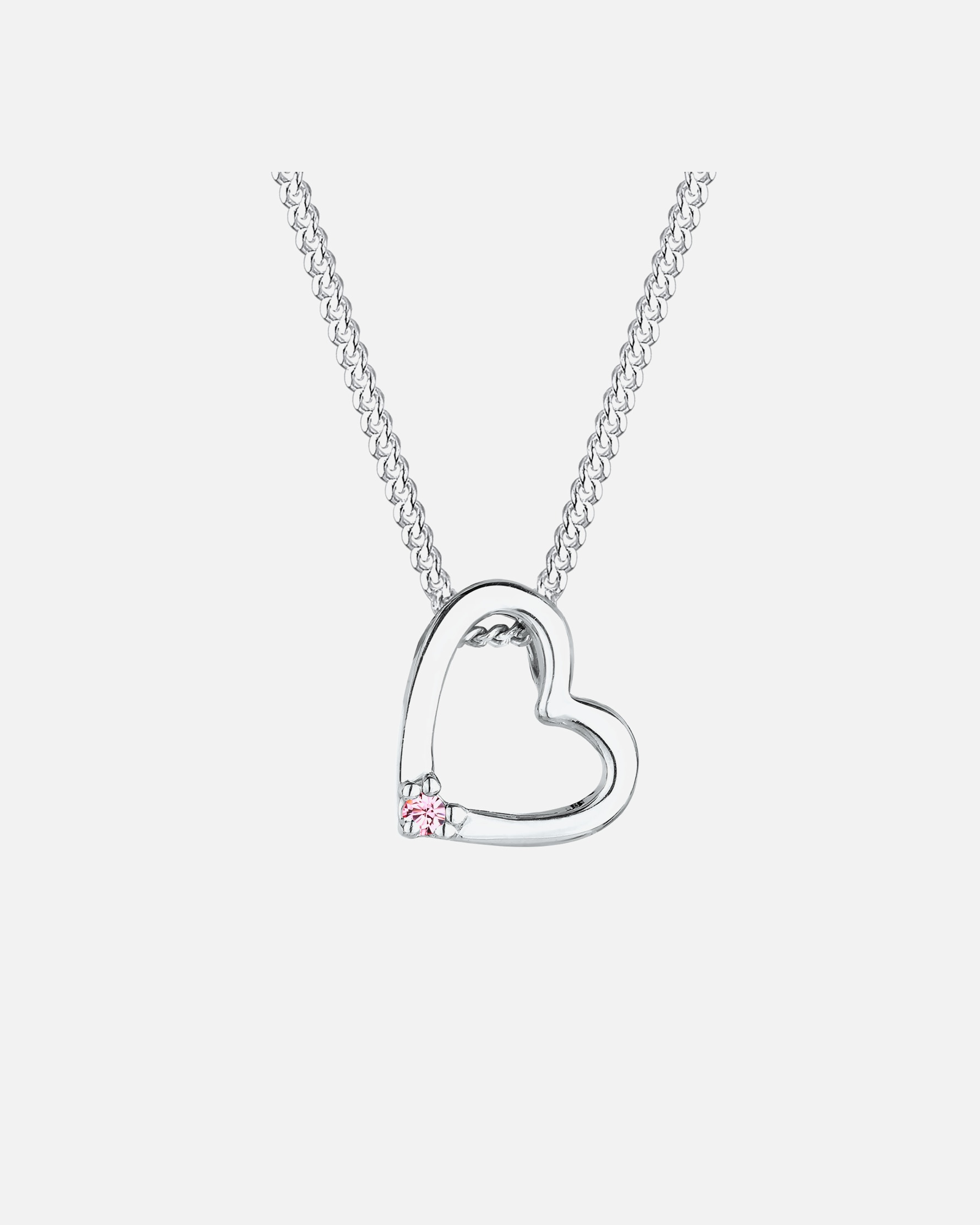 Collier for FemmeElliFemmes Pendentif Coeur avec Cristal en Argent Sterling 92545
