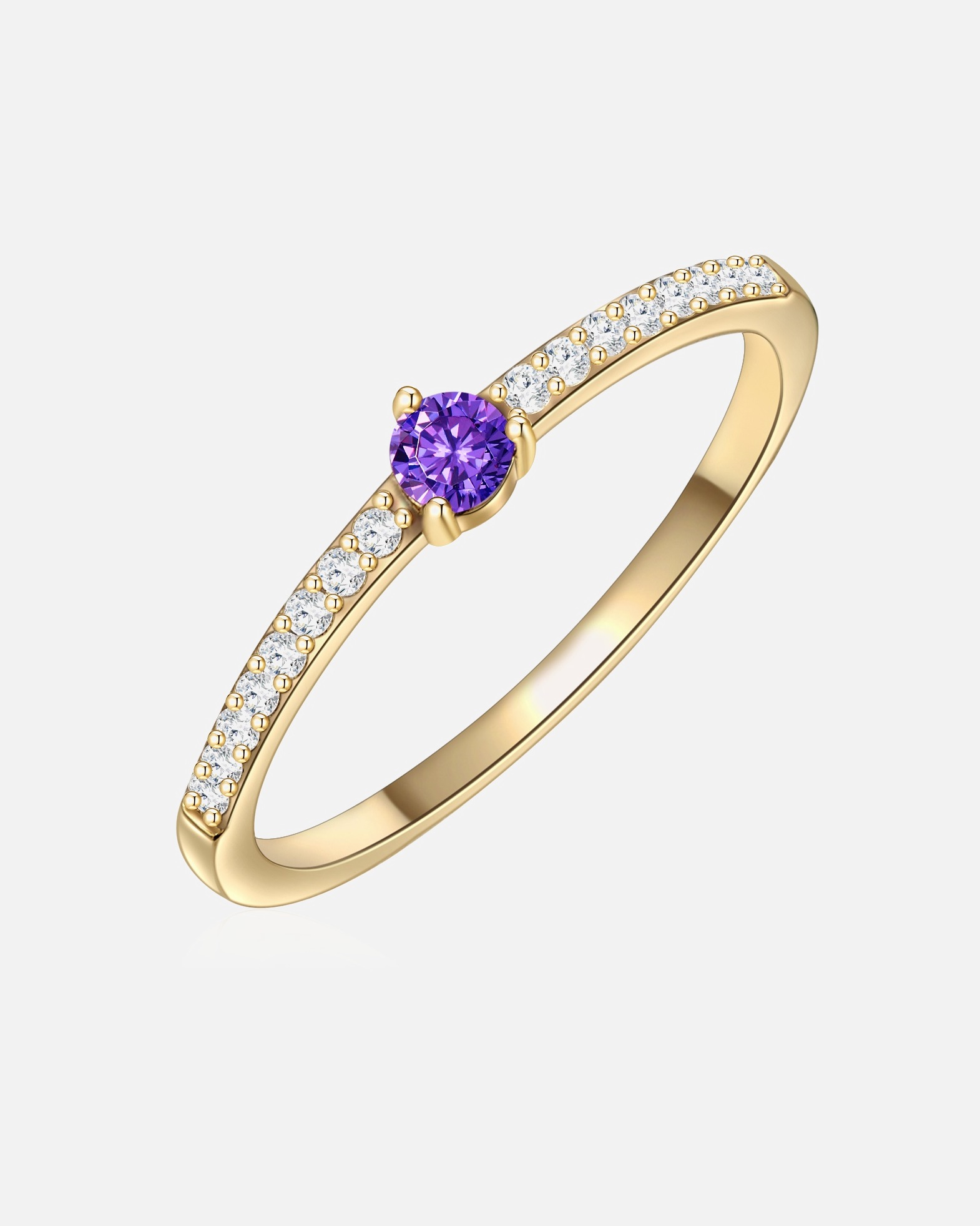 Bague for FemmeGlanzstücke MünchenBague en argent Argent sterling Oxyde de zirconium (CZ) en Or jaune50