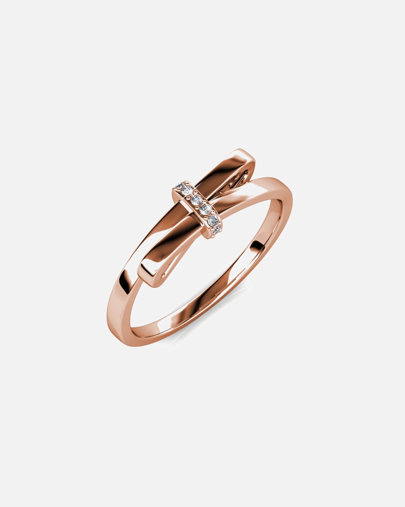 Ring für Weiblich MYC-Paris Leuchtender Schleifenring Roségold - 58