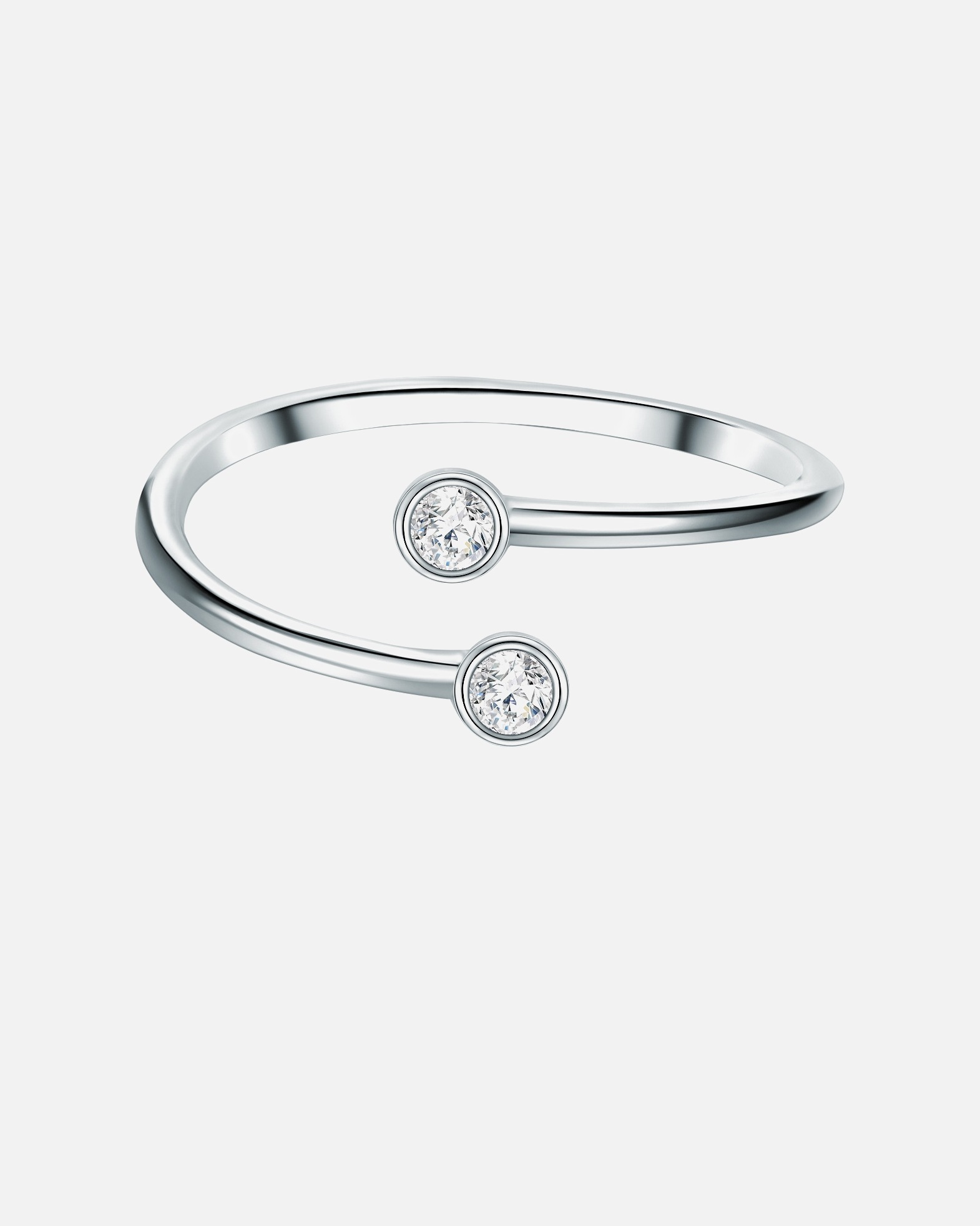 Bague for FemmeTrilaniBague en argent Argent sterling Oxyde de zirconium (CZ) en Argent56