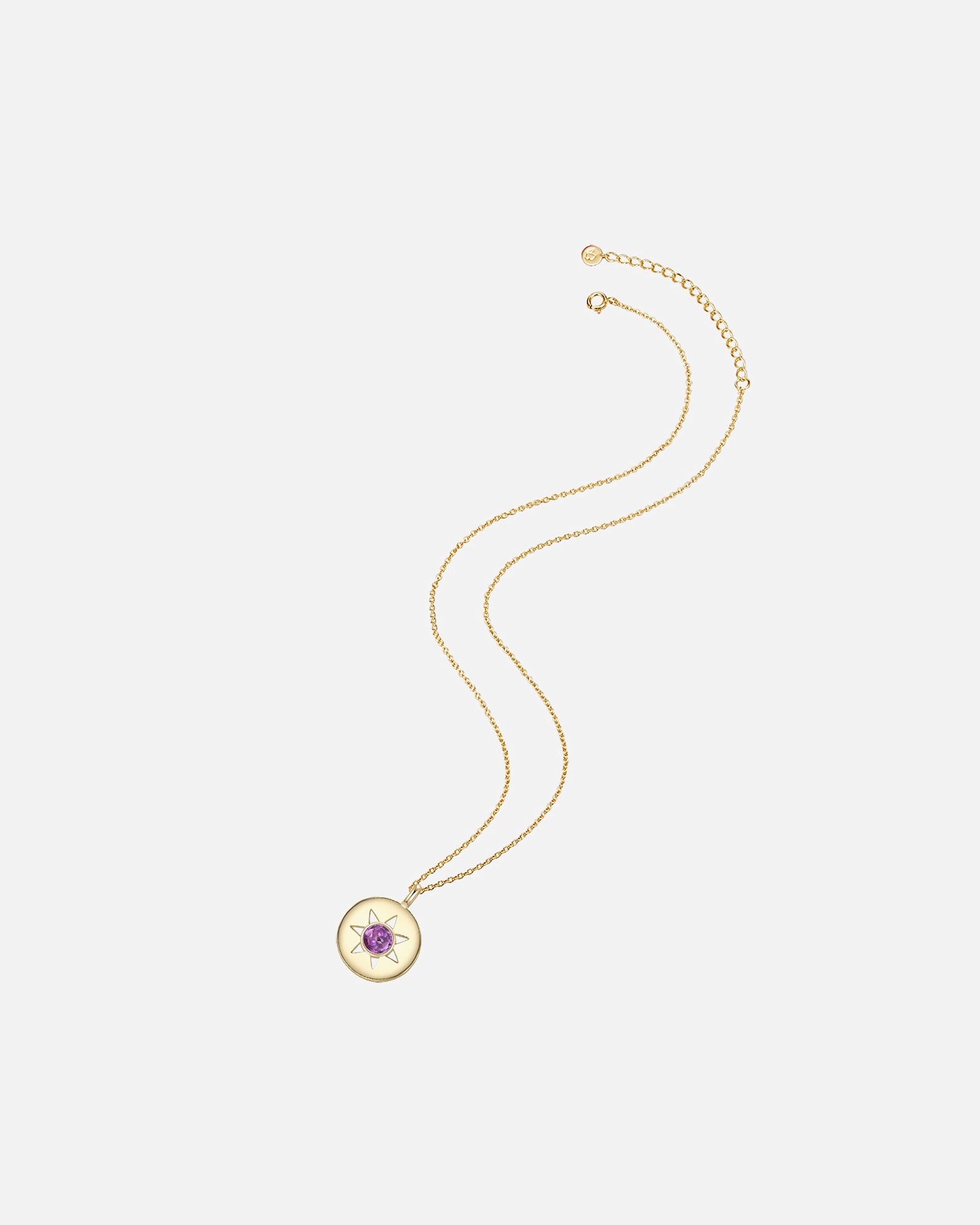 Collier for FemmeGlanzstücke MünchenCollier en argent Soleil Argent sterling Améthyste en Or jaune40,0 cm Basiskette + 5,0 cm Verlängerung