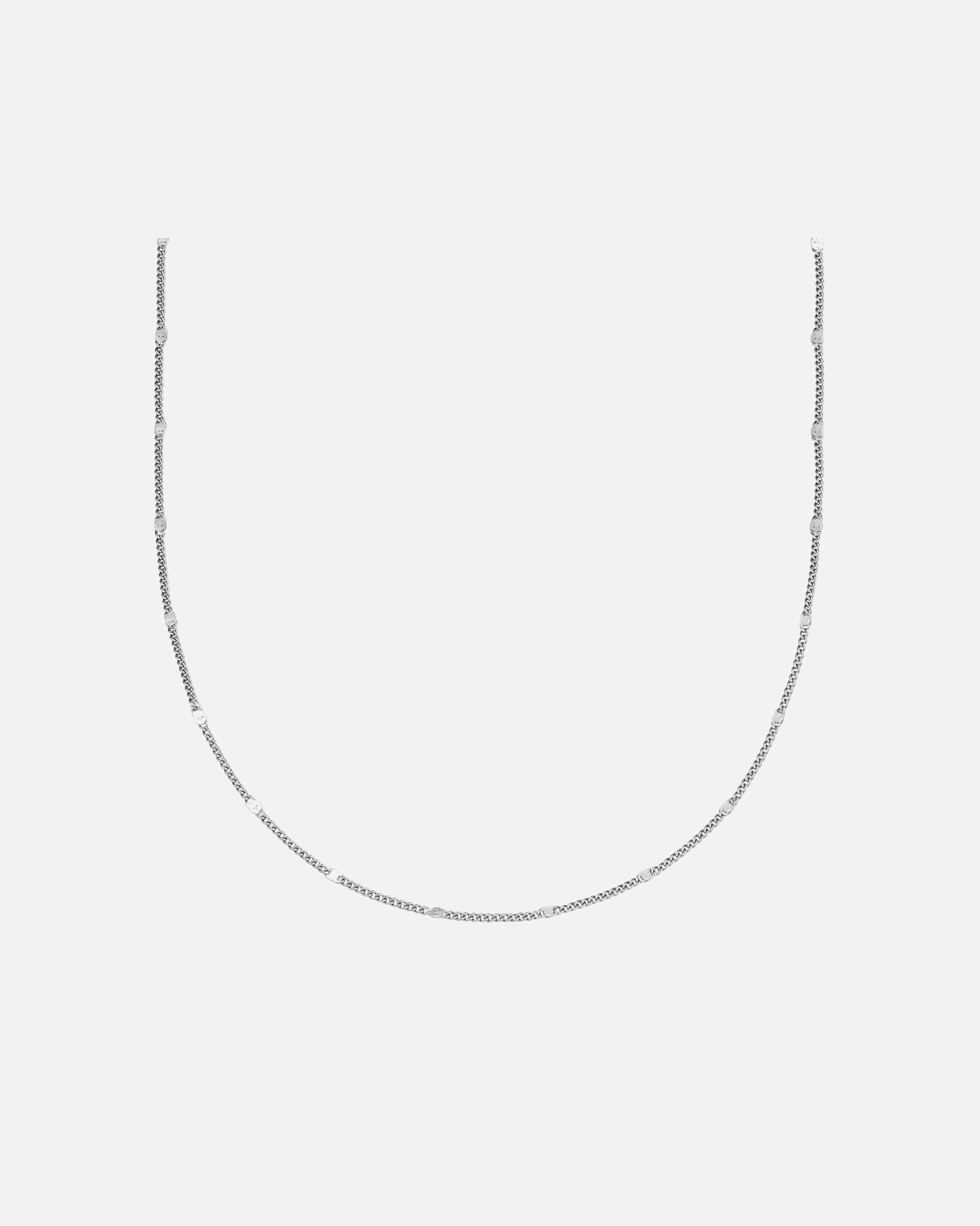 Halskette für Weiblich Halskette aus Edelstahl in Silber 40,0 cm Basiskette + 5,0 cm Verlängerung