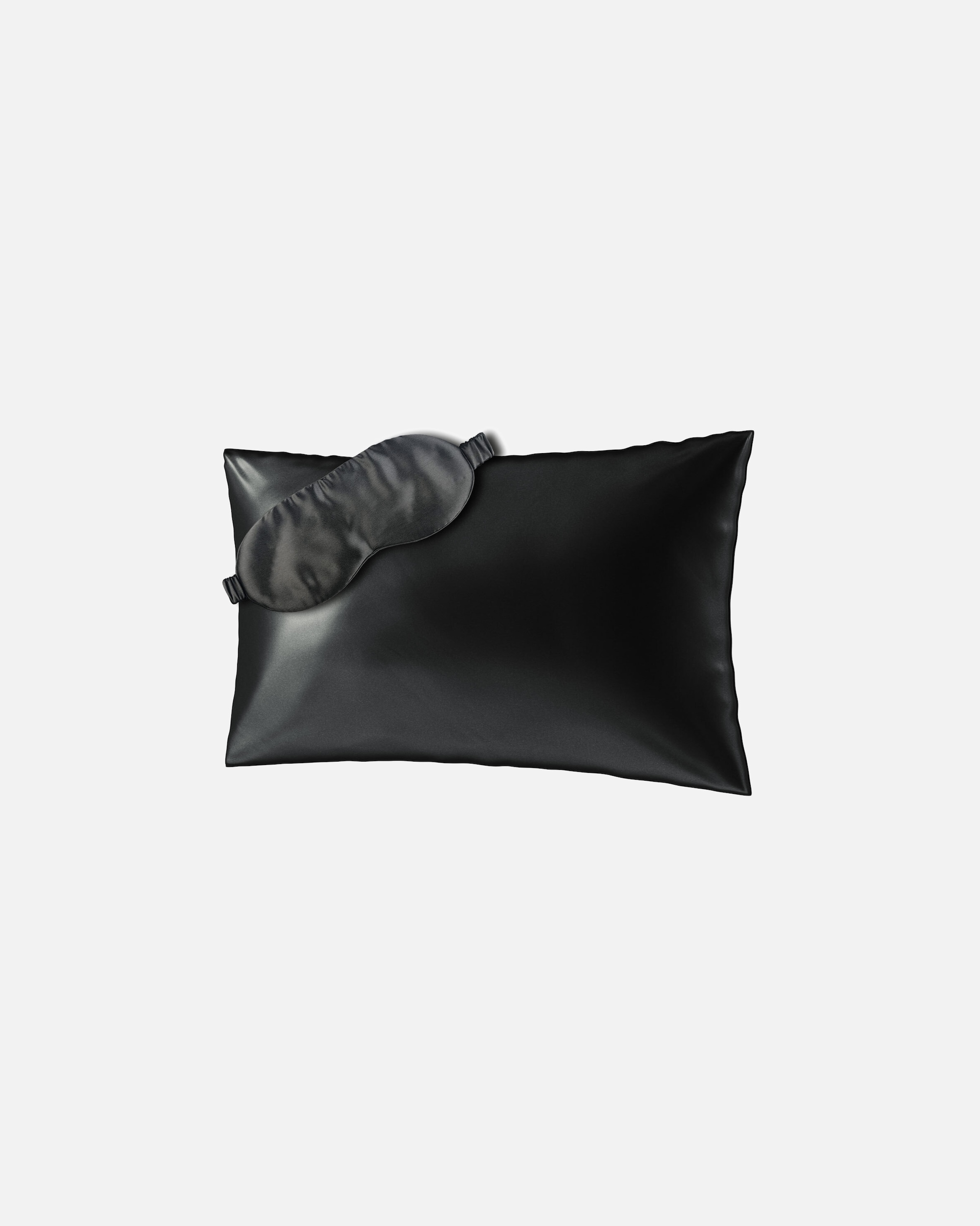Kissen für Weiblich Ailoria BEAUTY SLEEP SET (60X40) Seidenkissenbezug + Maske schwarz