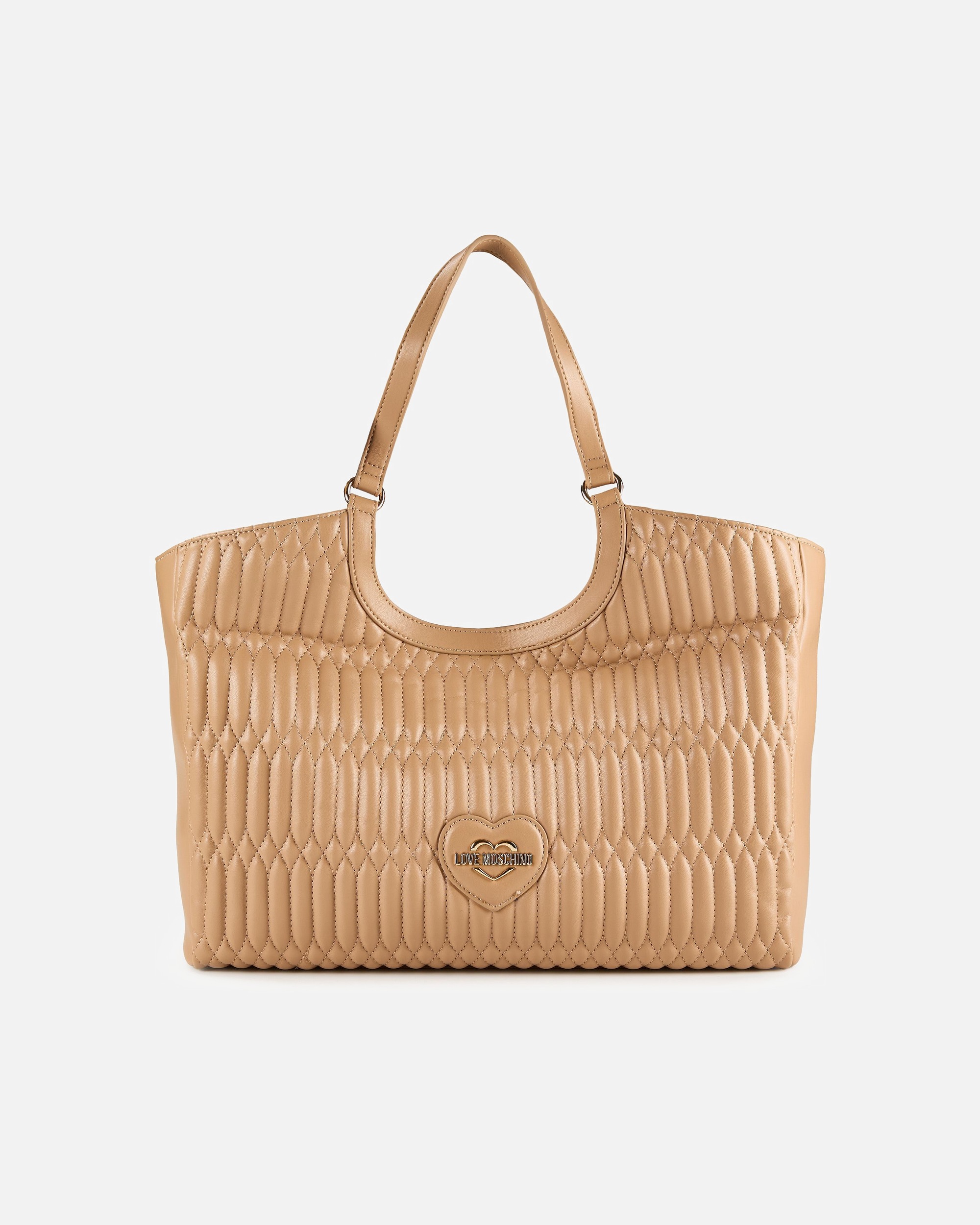 Umhängetasche für Weiblich Love Moschino Bubbly Love Shopper beige