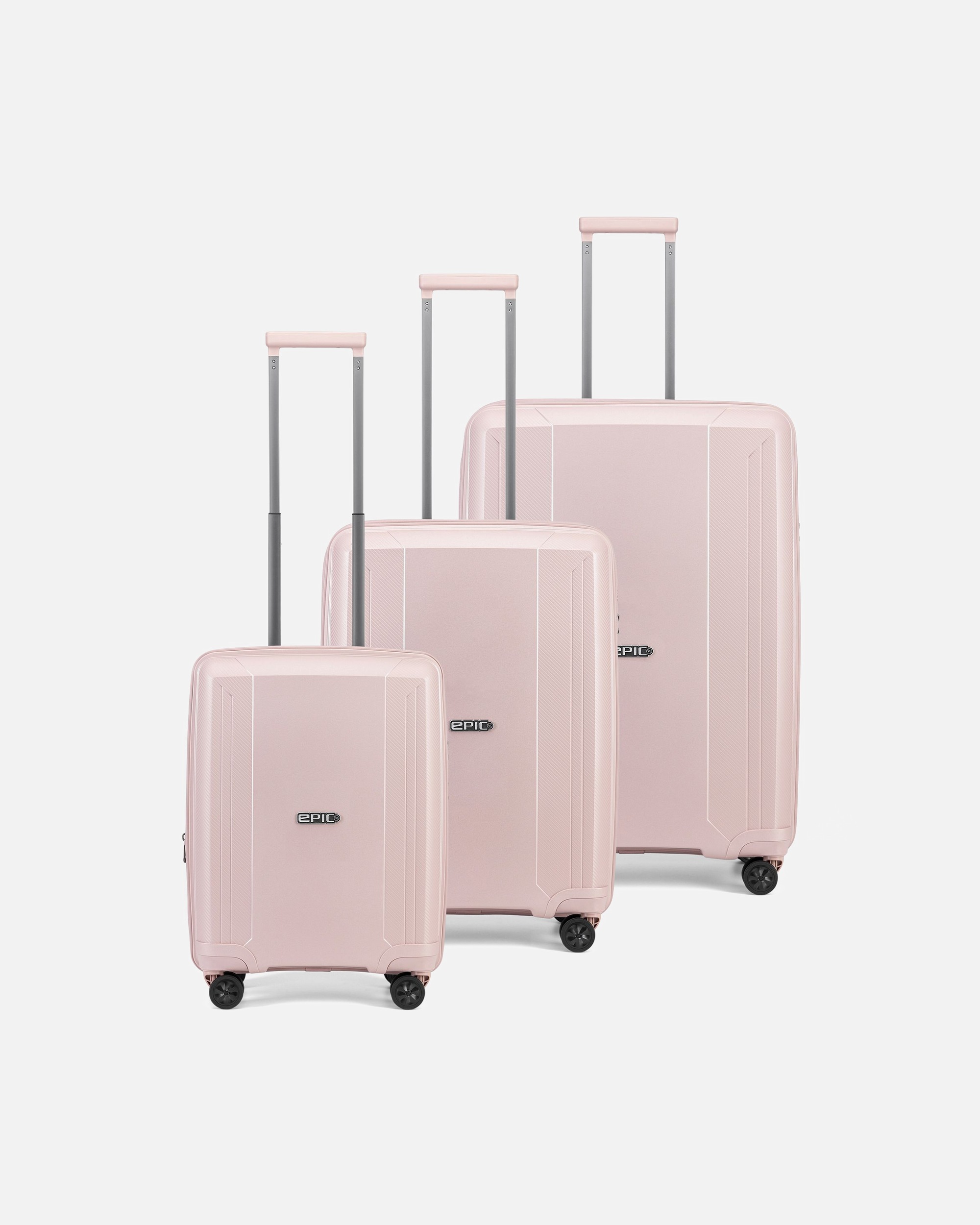 Valise for HommeEpicAnthem 4 roues Set de valises 3 pièces avec soufflet d'extensionnebulapink