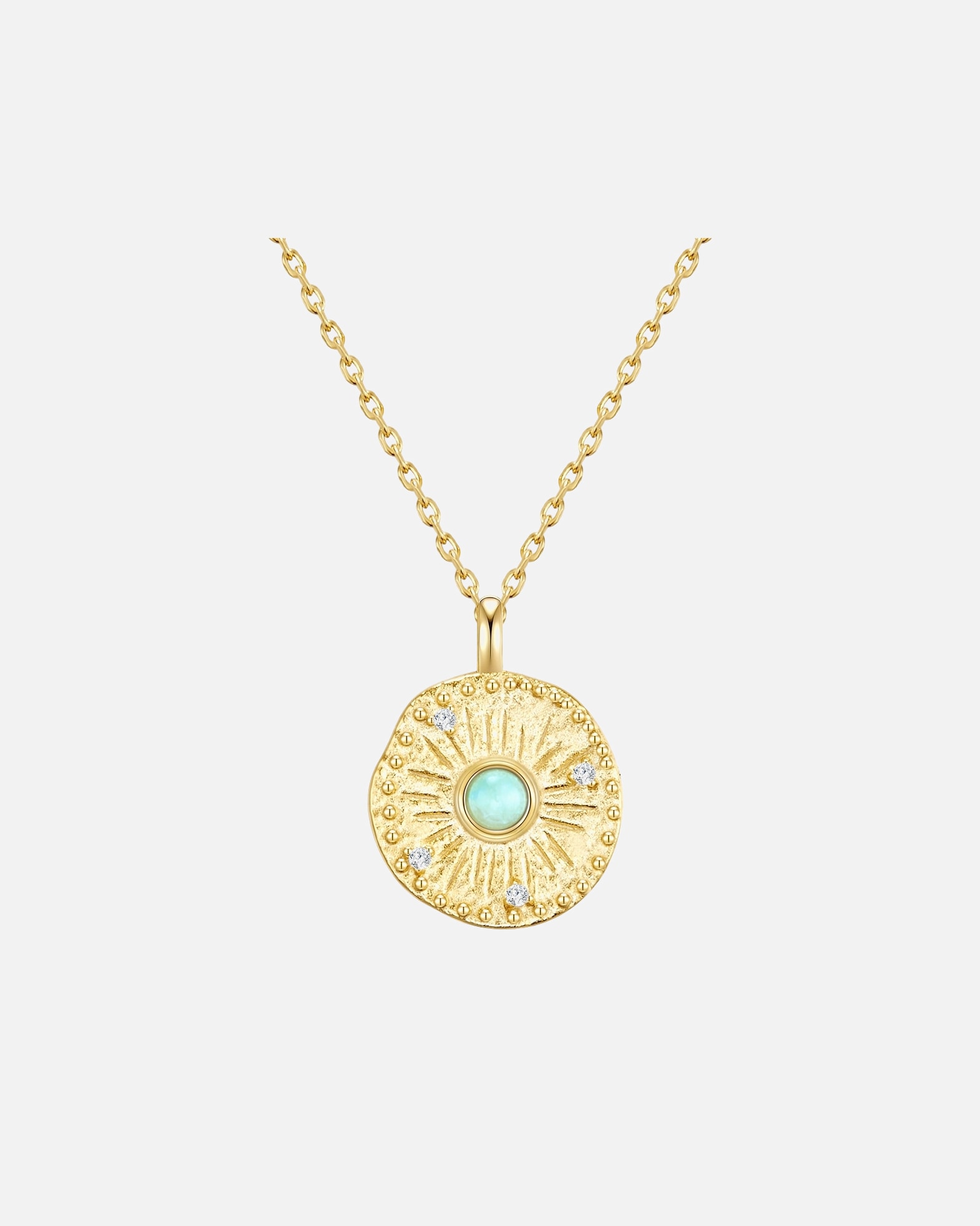 Collier for FemmeCollier en argent Argent sterling Amazonite en Or jaune40,0 cm Basiskette + 5,0 cm Verlängerung