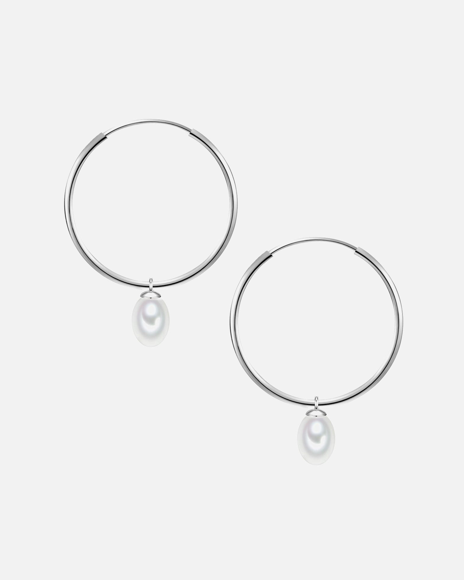 Créoles for FemmeGlanzstücke MünchenCréoles en argent Argent sterling Perle de culture d'eau douce en Argent39,0 mm