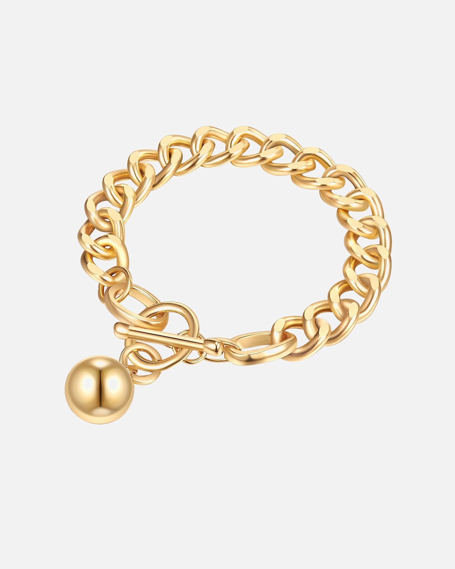 Armband für Weiblich Lulu & Jane Armband Metall-Legierung in Gelbgold 22,0 cm