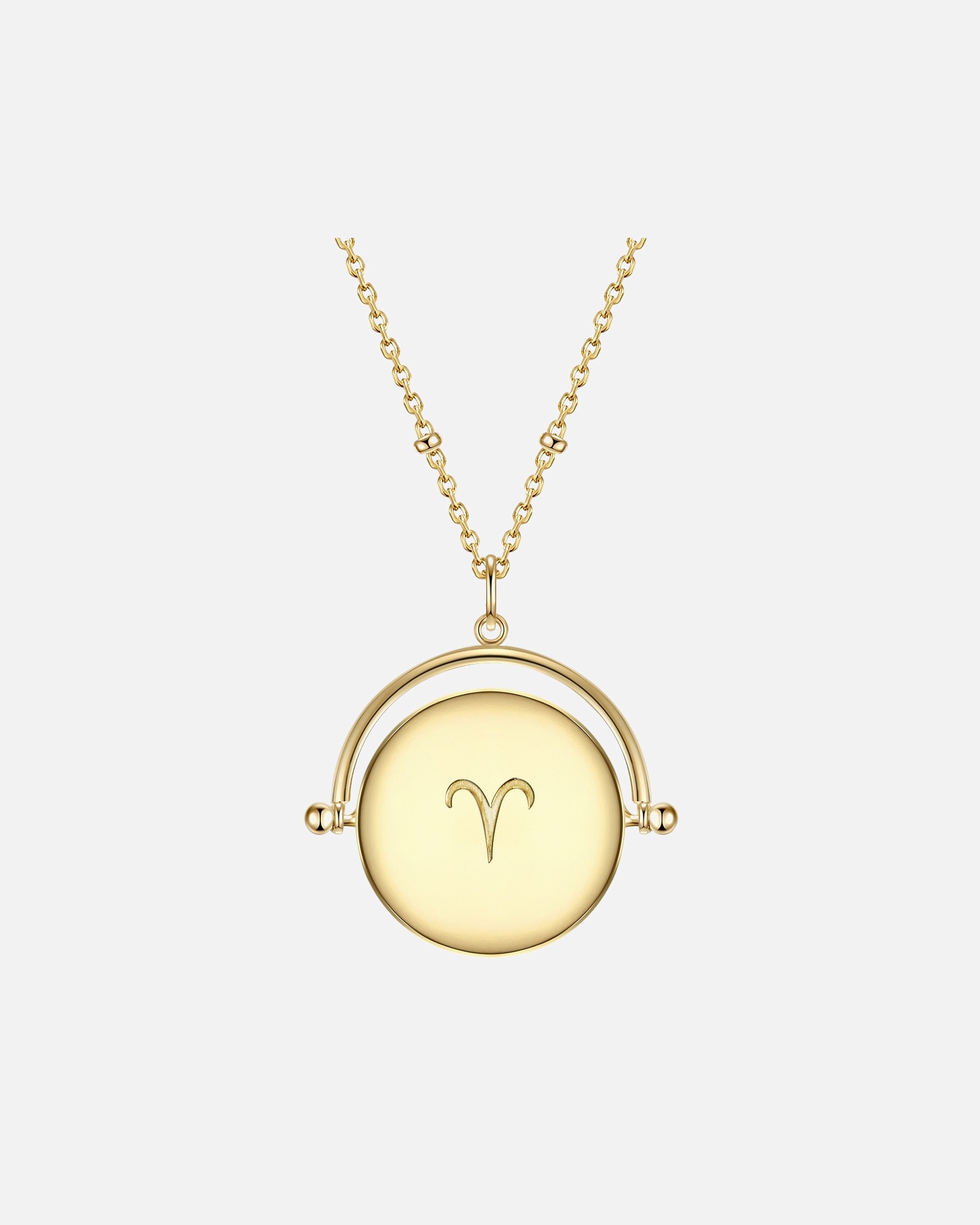 Collier for FemmeCollier en argent Zodiaque Bélier Argent sterling Oxyde de zirconium (CZ) en Or jaune50,0 cm Basiskette + 5,0 cm Verlängerung