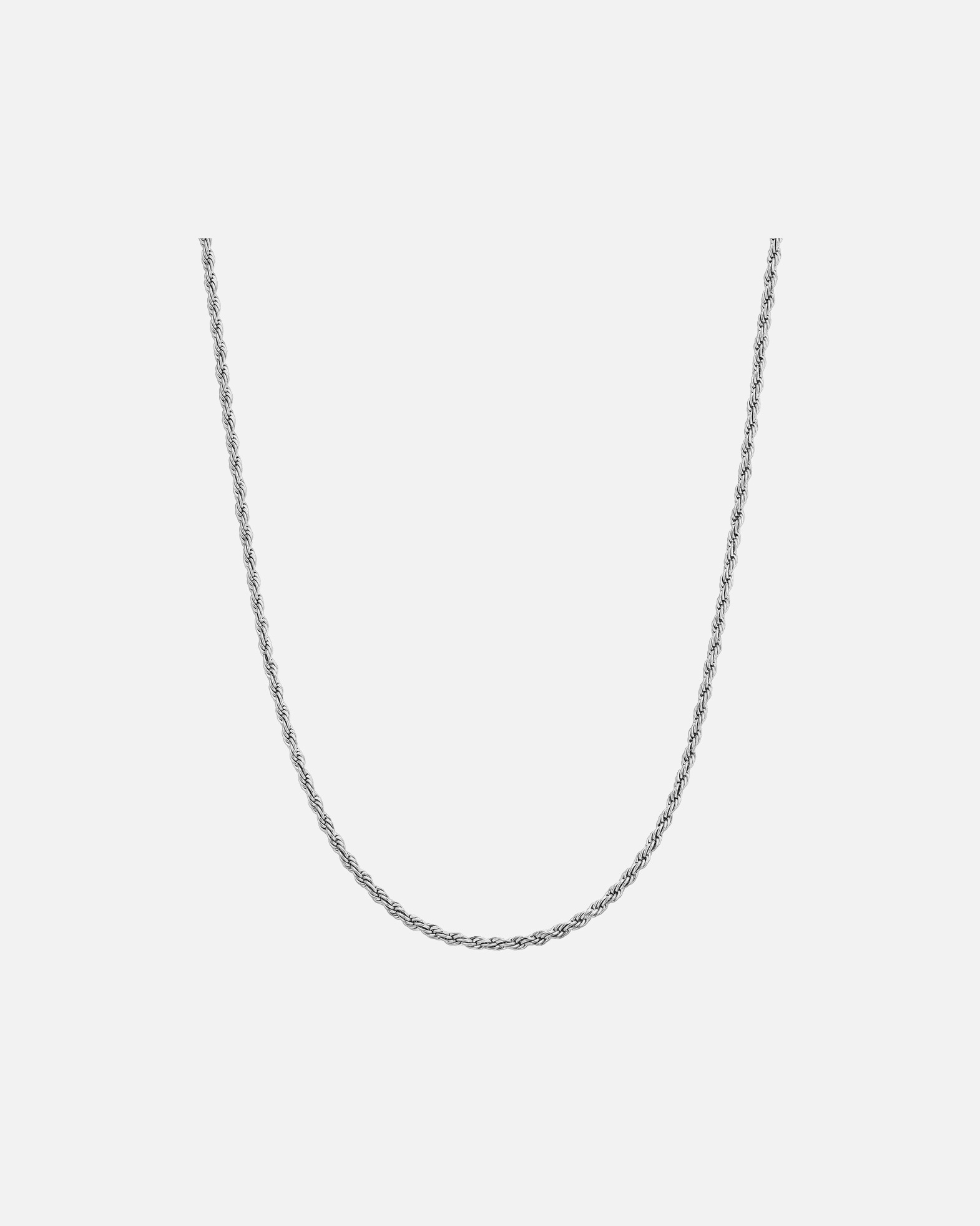 Collier for HommeCollier en acier inoxydable en argent50 cm