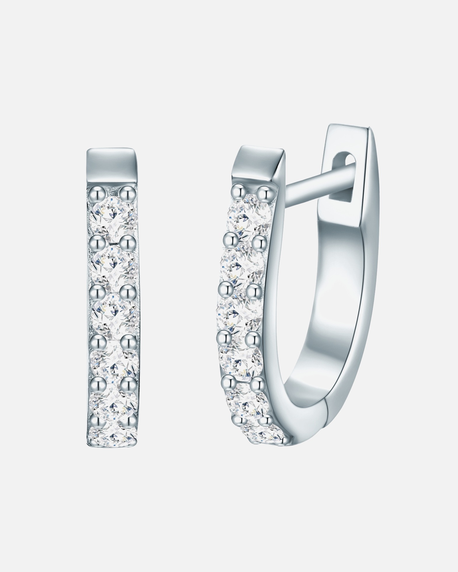 Créoles for FemmeBoucles d´oreilles Argent sterling Oxyde de zirconium (CZ) en Argent14,1 mm