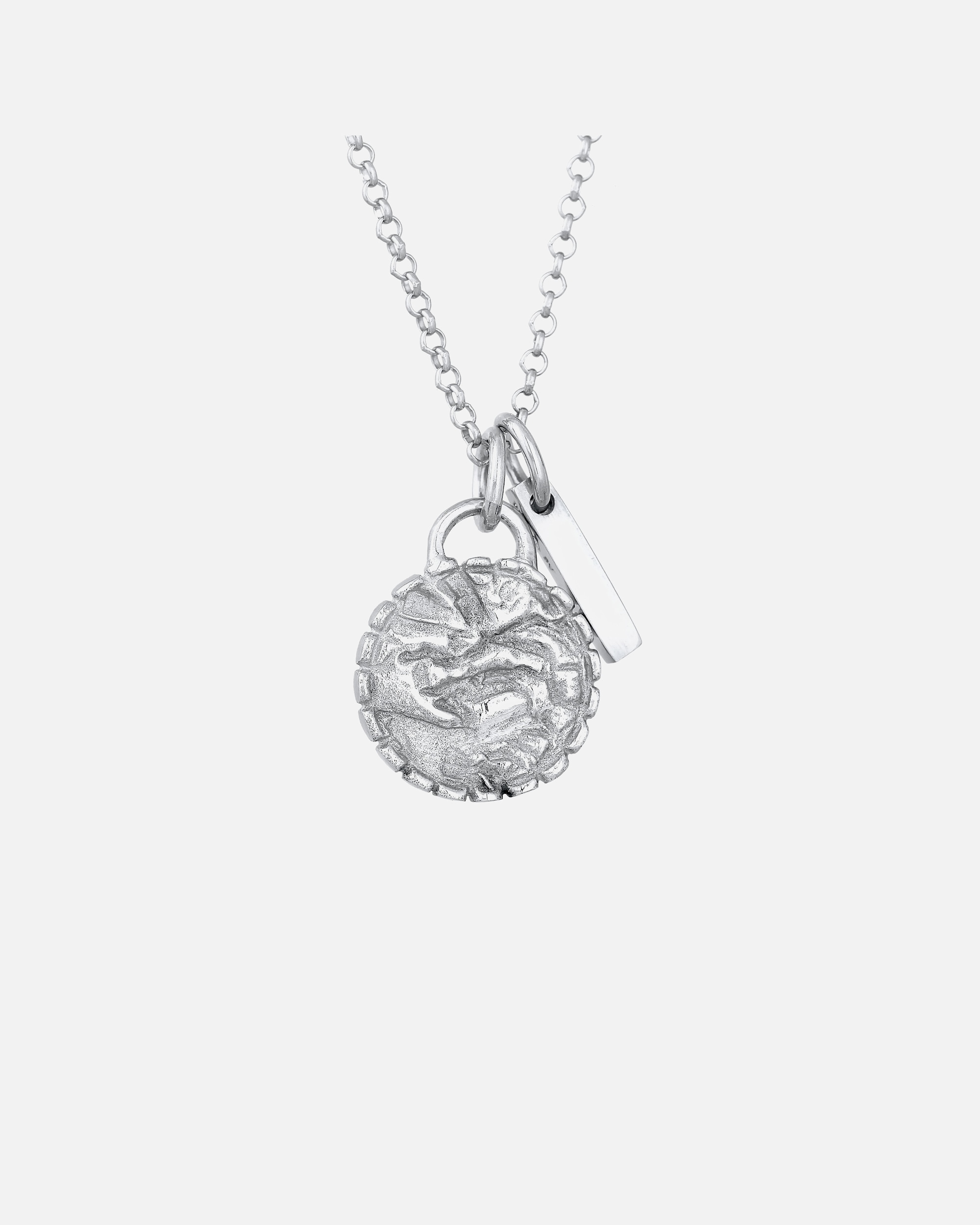 Halskette für Weiblich Elli Plättchen Vintage Stab Element 925 Silber silberfarben