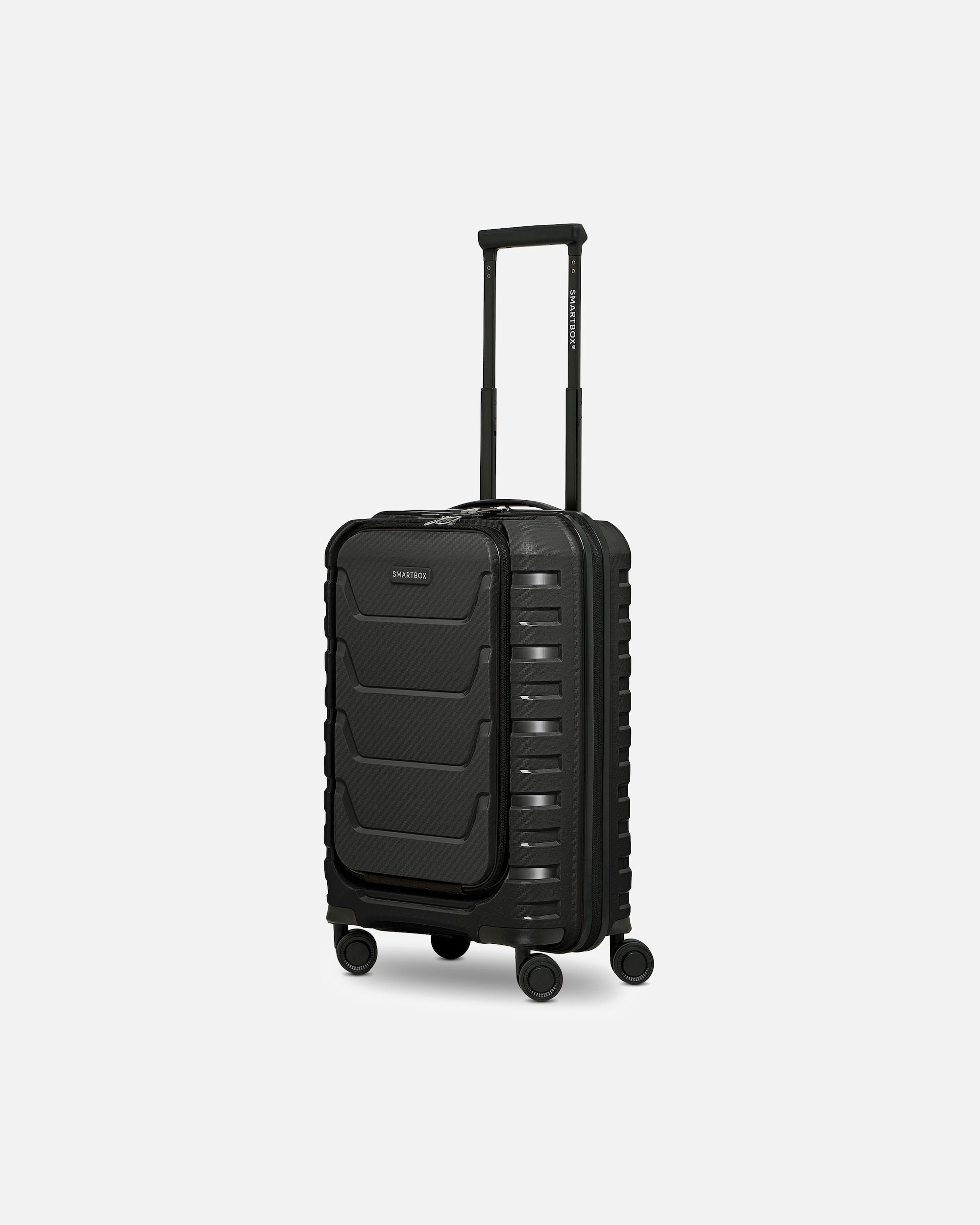 Handgepäckkoffer für Männlich Smartbox Default Brand Line Edition 01 4 Rollen Kabinentrolley 55 cm Laptopfach black