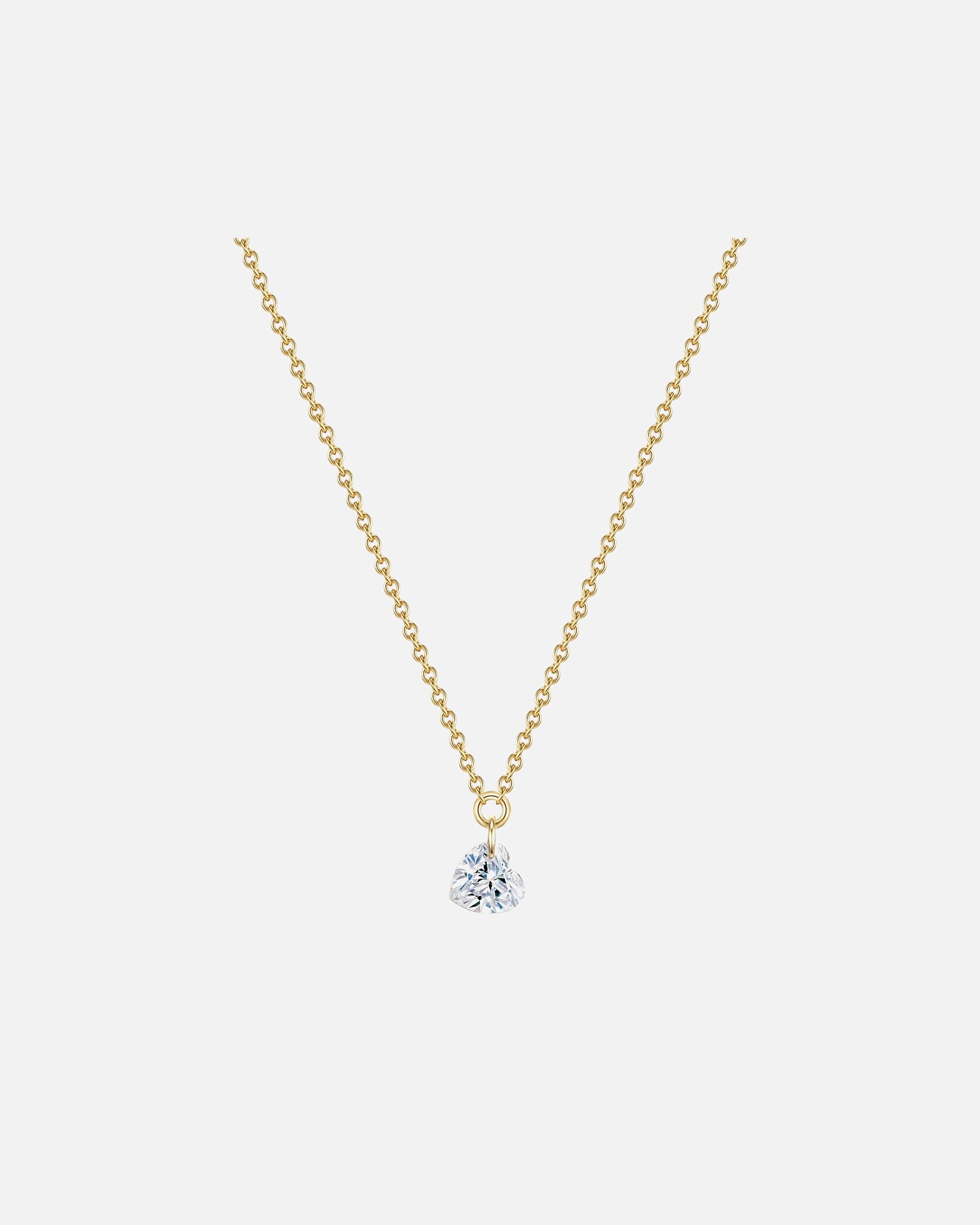 Collier for FemmeCollier en argent Coeur Argent sterling Topaze en Or jaune40,0 cm Basiskette + 5,0 cm Verlängerung