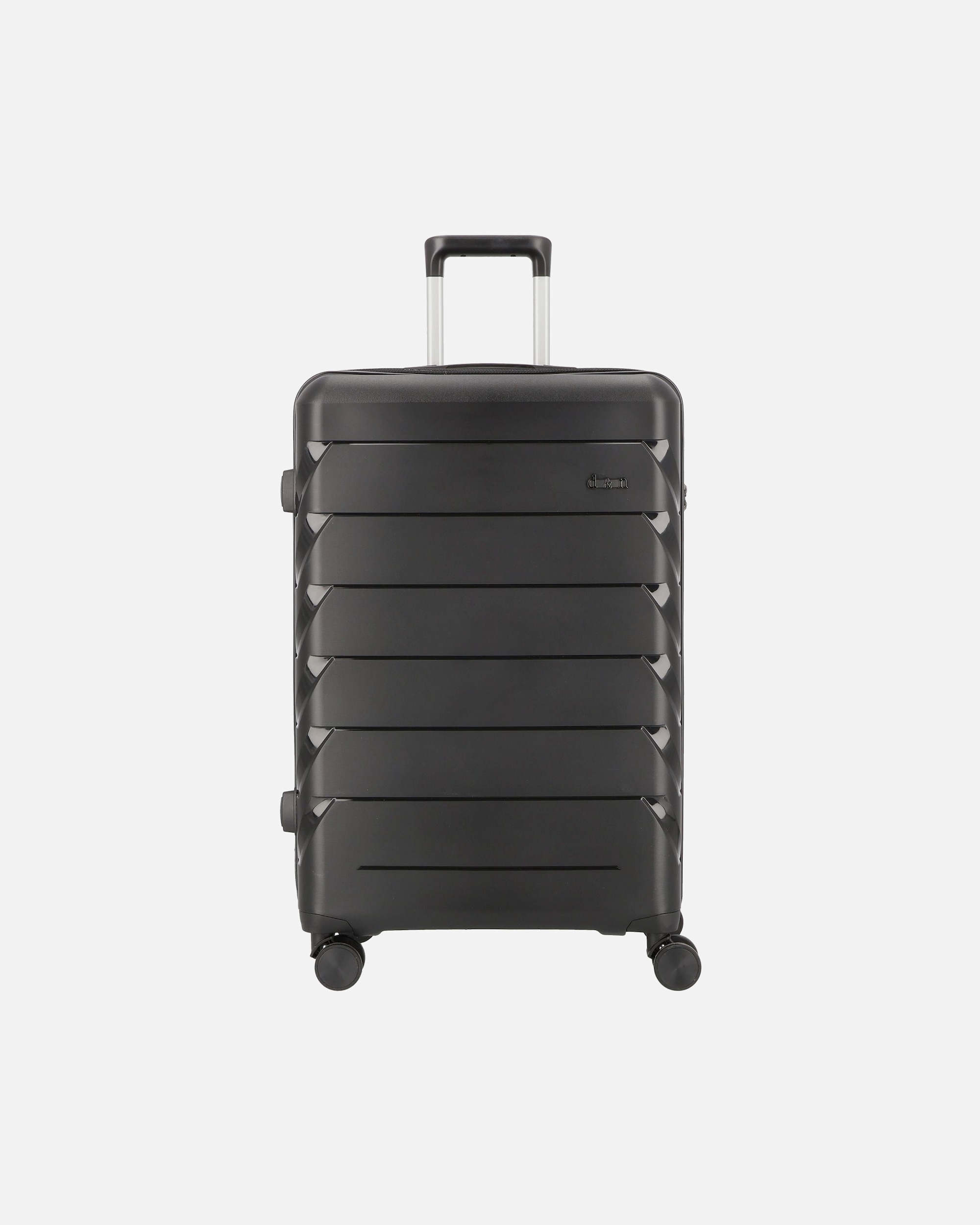 Koffer für Männlich d & n Travel Line 4100 4 Rollen Trolley L 74 cm black