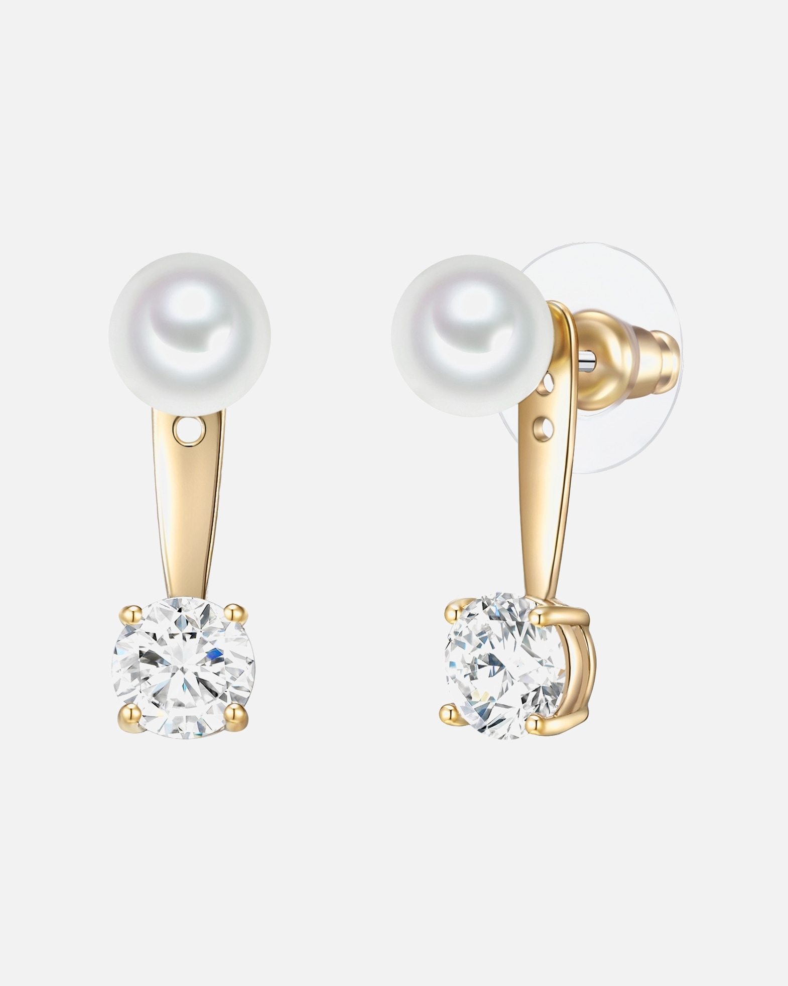 Boucle d'oreilles for FemmeBoucles d´oreilles Laiton Verre Cristal Perles organiques en Or jaune22,2 mm