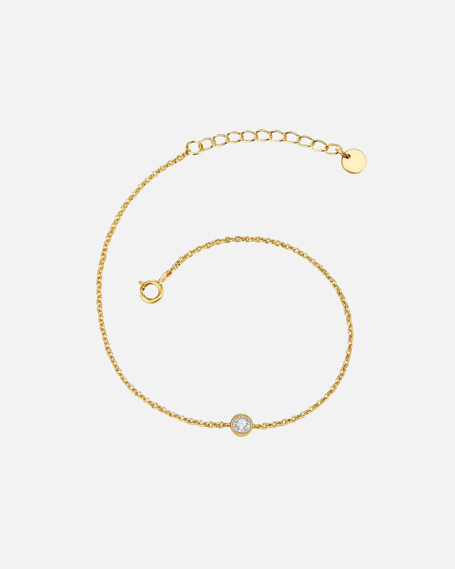 Bracelet for FemmeBracelet en Laiton en Or jaune17,0 cm Basislänge + 3,0 cm Verlängerung