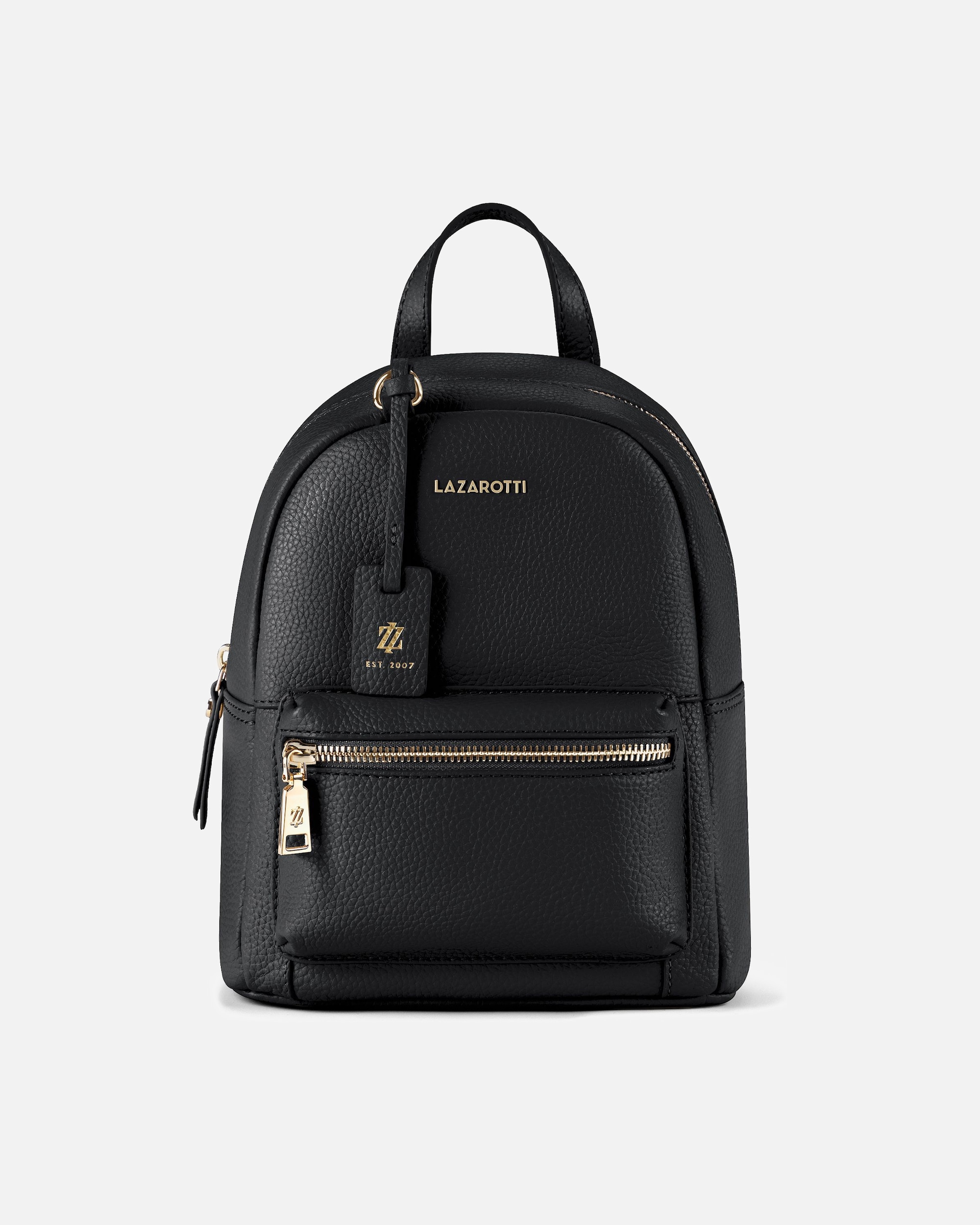 Rucksack für Weiblich Lazarotti Bologna Leather City-Rucksack black