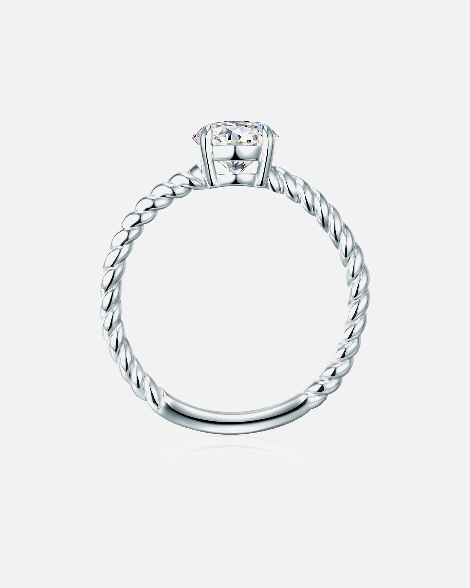 Bague for FemmeTrilaniBague en argent Argent sterling Oxyde de zirconium (CZ) en Argent54