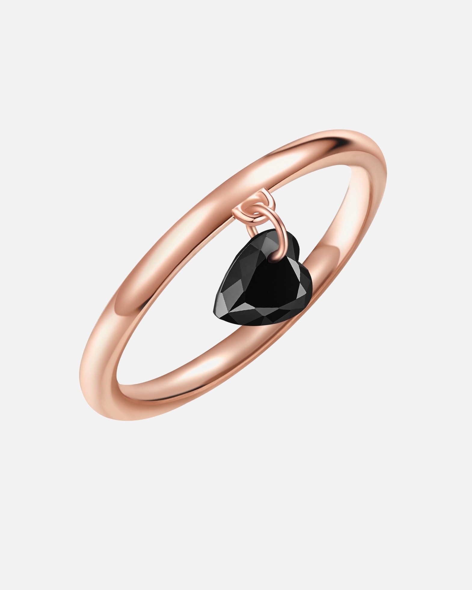 Bague for FemmeGlanzstücke MünchenBague Coeur Argent sterling Spinelle en Or rose48