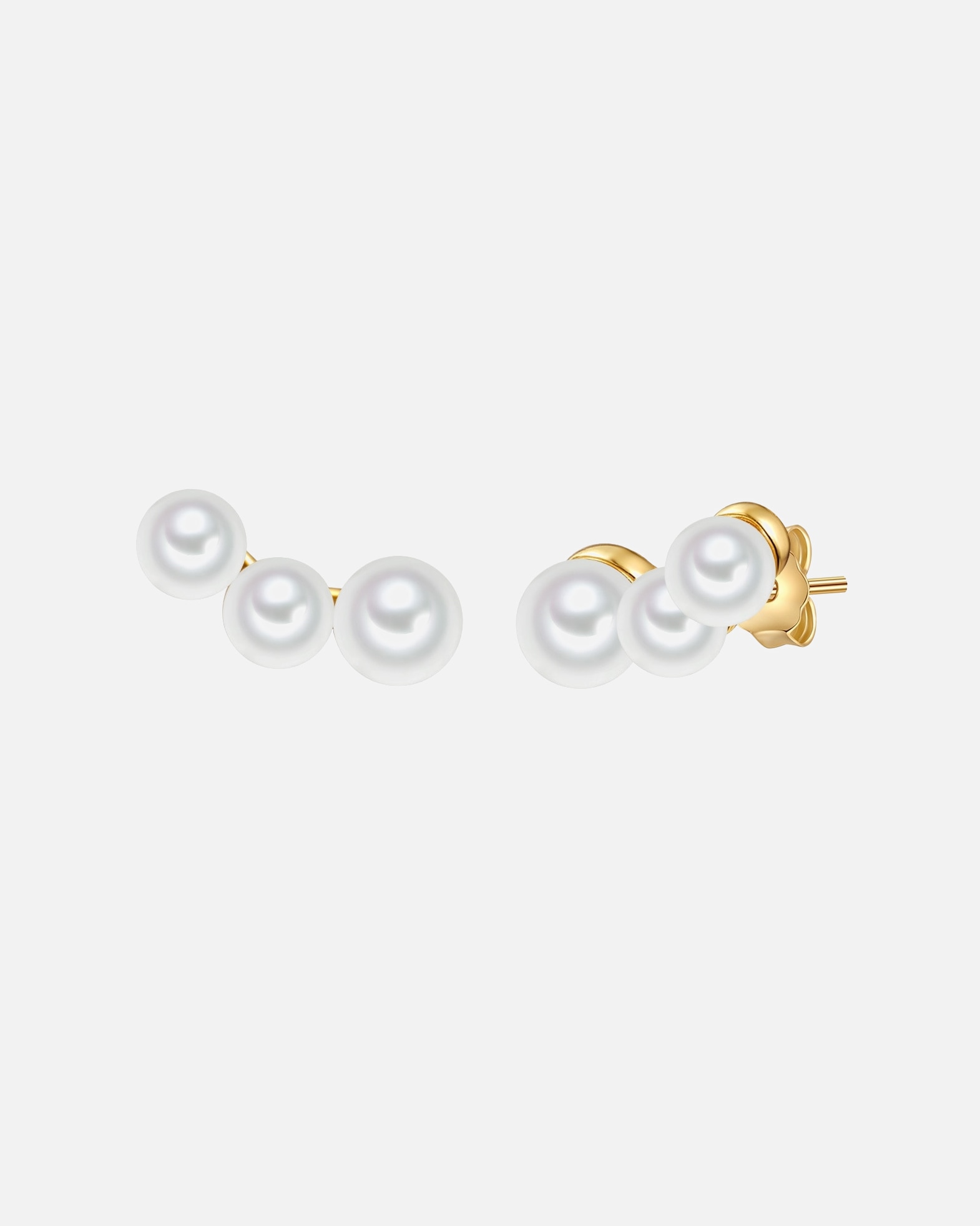 Boucle d'oreilles for FemmeValero PearlsBoucles d´oreilles Argent sterling Perle de culture d'eau douce en Or jaune5,1 mm
