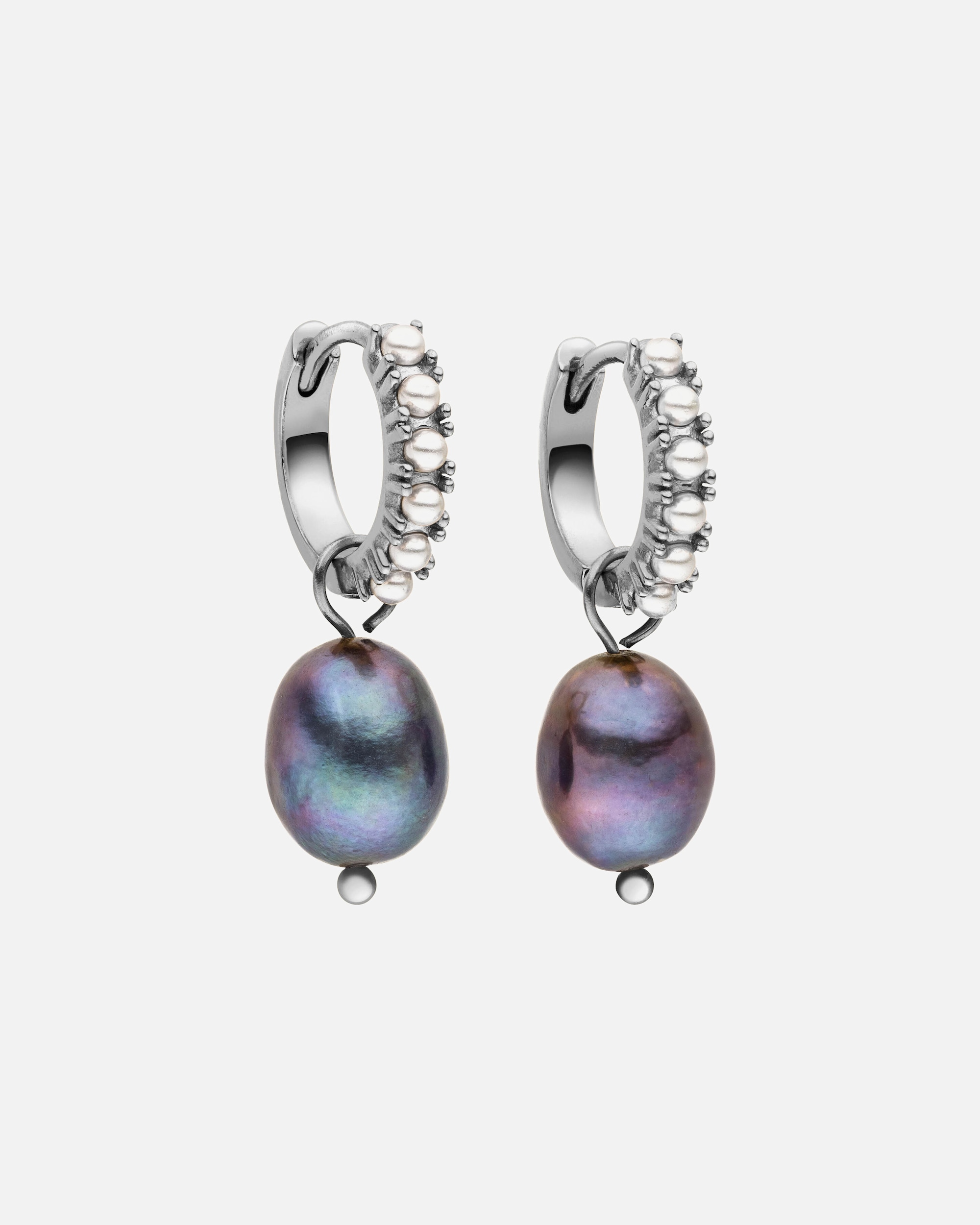 Boucle d'oreilles for FemmePureleiPearly Boucles d'oreilles 100% acier inoxydableArgent