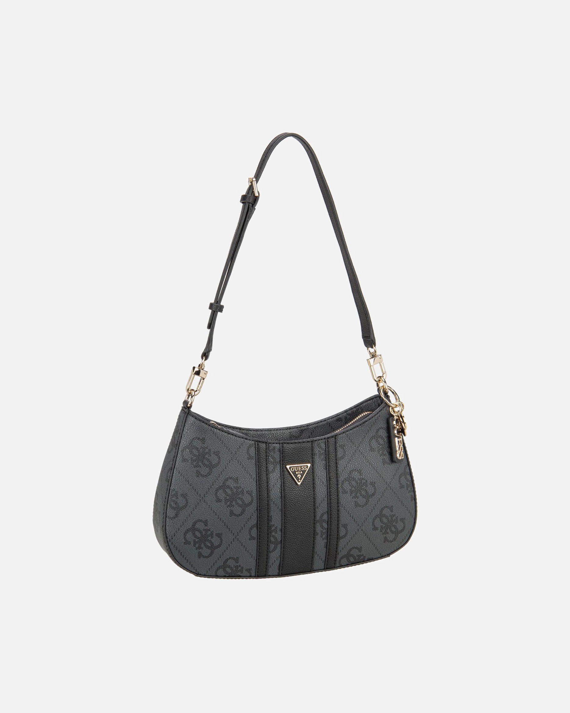 Handtasche für Weiblich Guess Noelle II Schultertasche coal logo