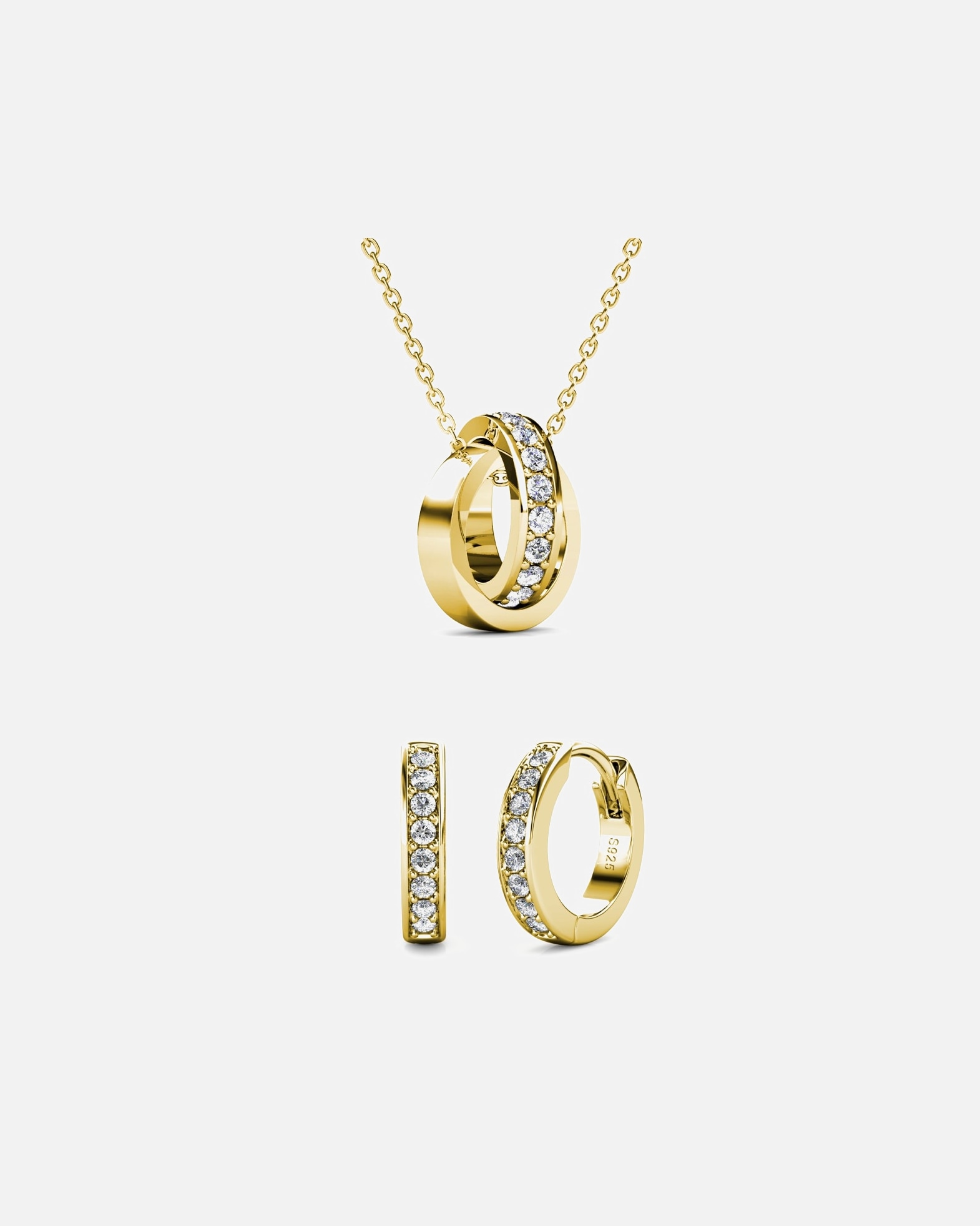 Schmuckset für Weiblich MYC-Paris Kreis-Hoop-Set Golden