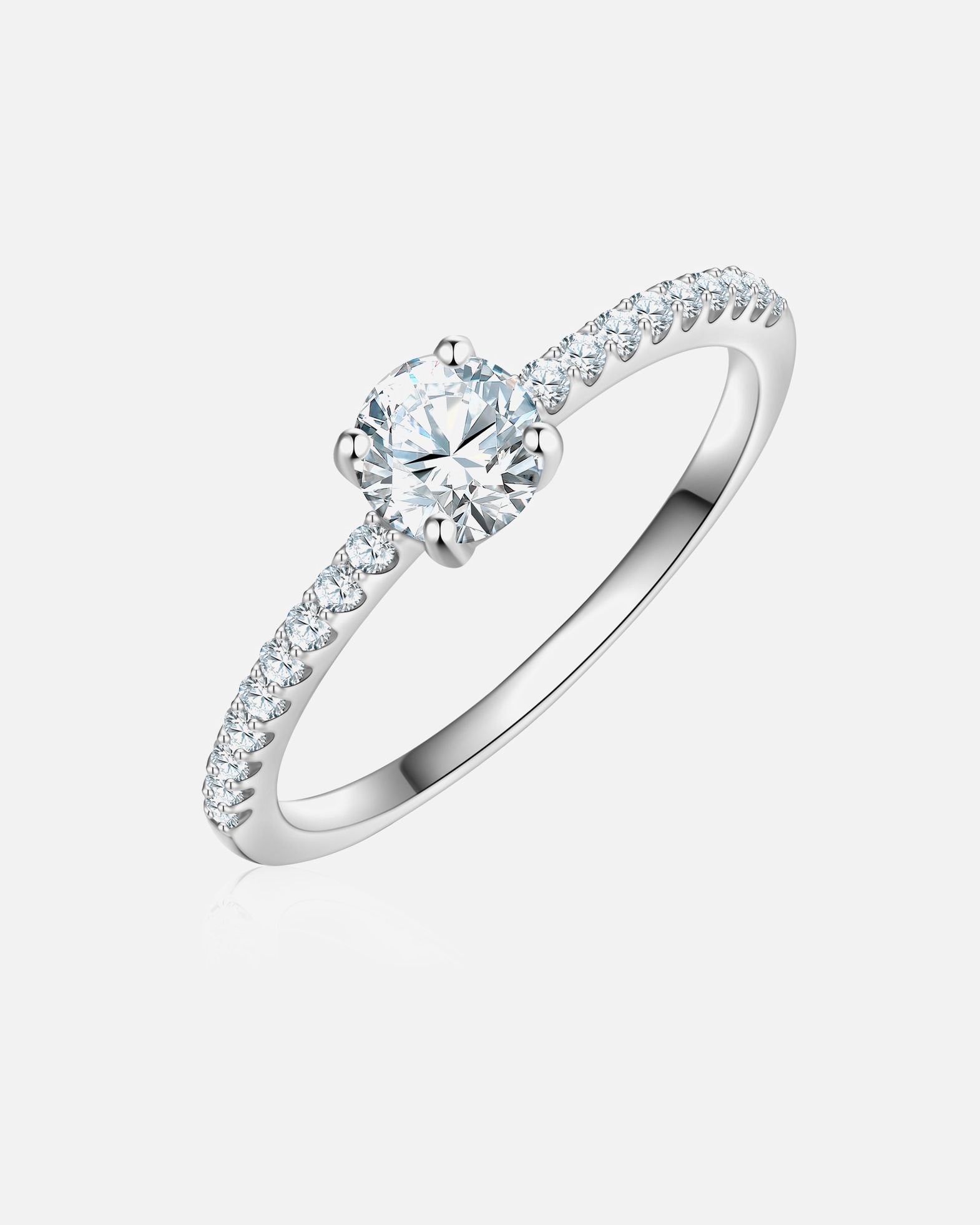 Bague for FemmeTrilaniBague en Argent Sterling en argent avec Zirconium58