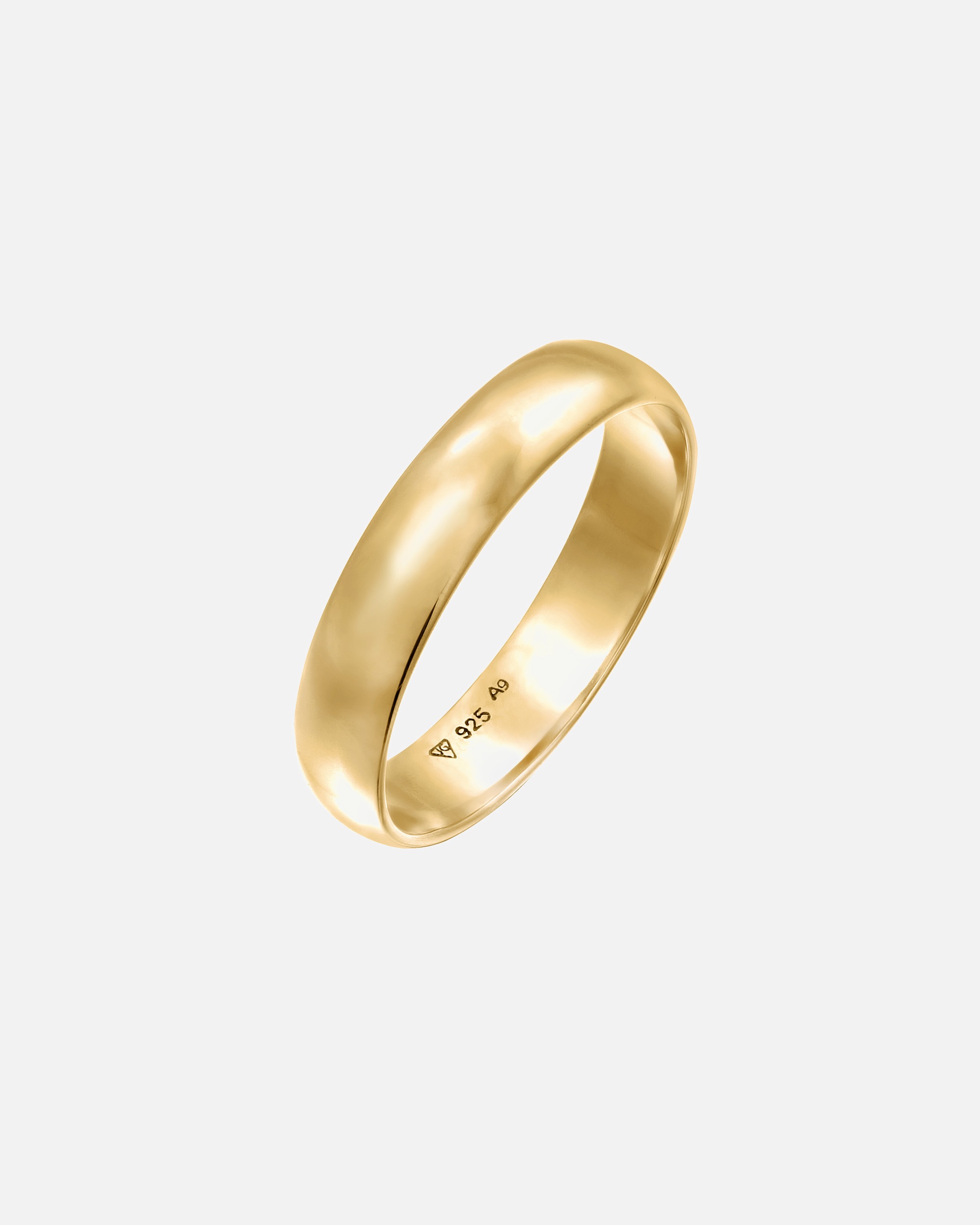 Ring für Weiblich Elli Basic Bandring Casual Look 925 Sterling Silber 64