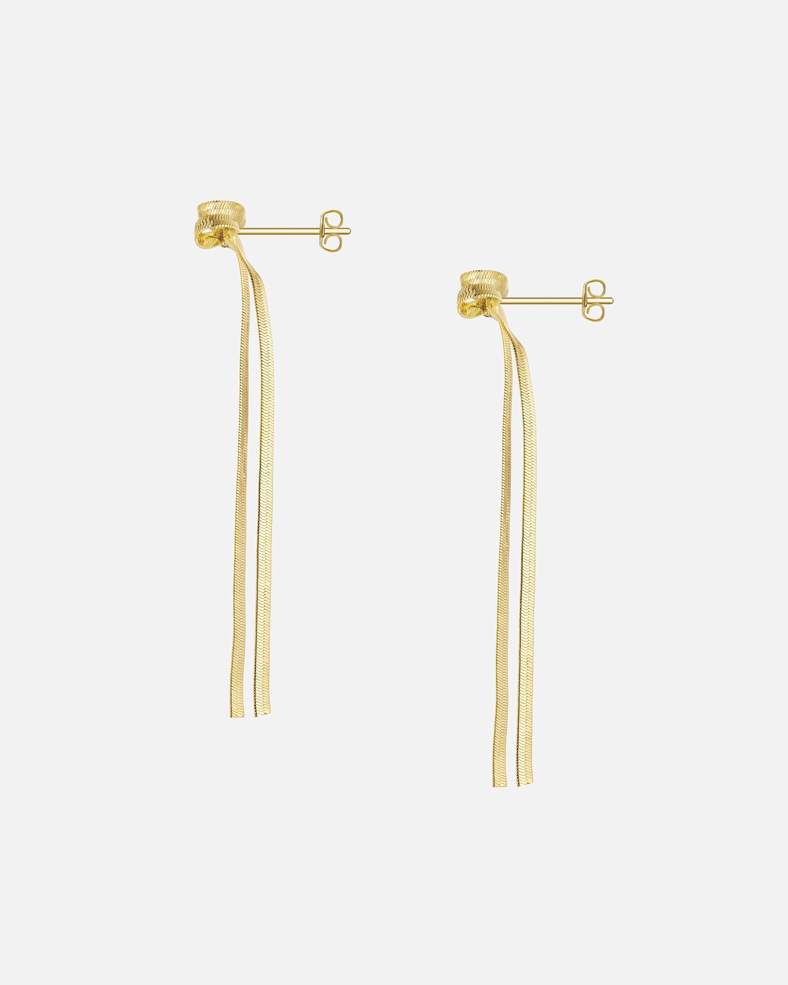 Boucle d'oreilles for FemmeYokoamiiBoucles d'oreilles pendantes nœud en alliage de métal doré91,0 mm