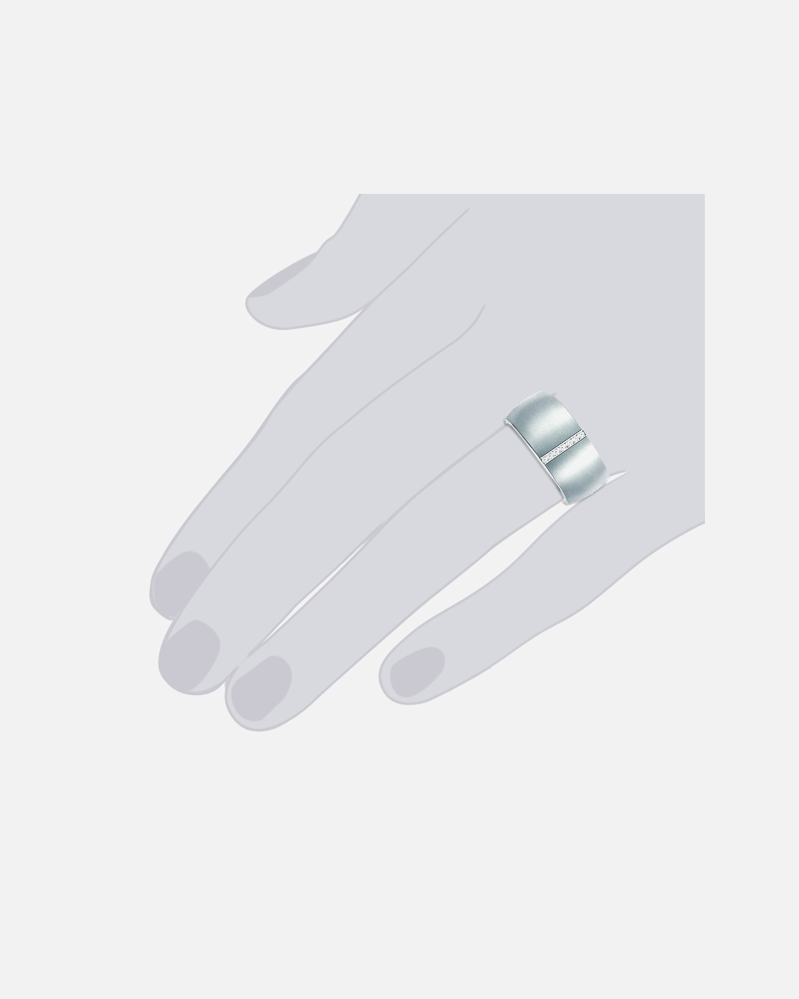 Ring für Weiblich Rafaela Donata Ring Edelstahl verziert mit Kristallen von Swarovski® in Silber 58