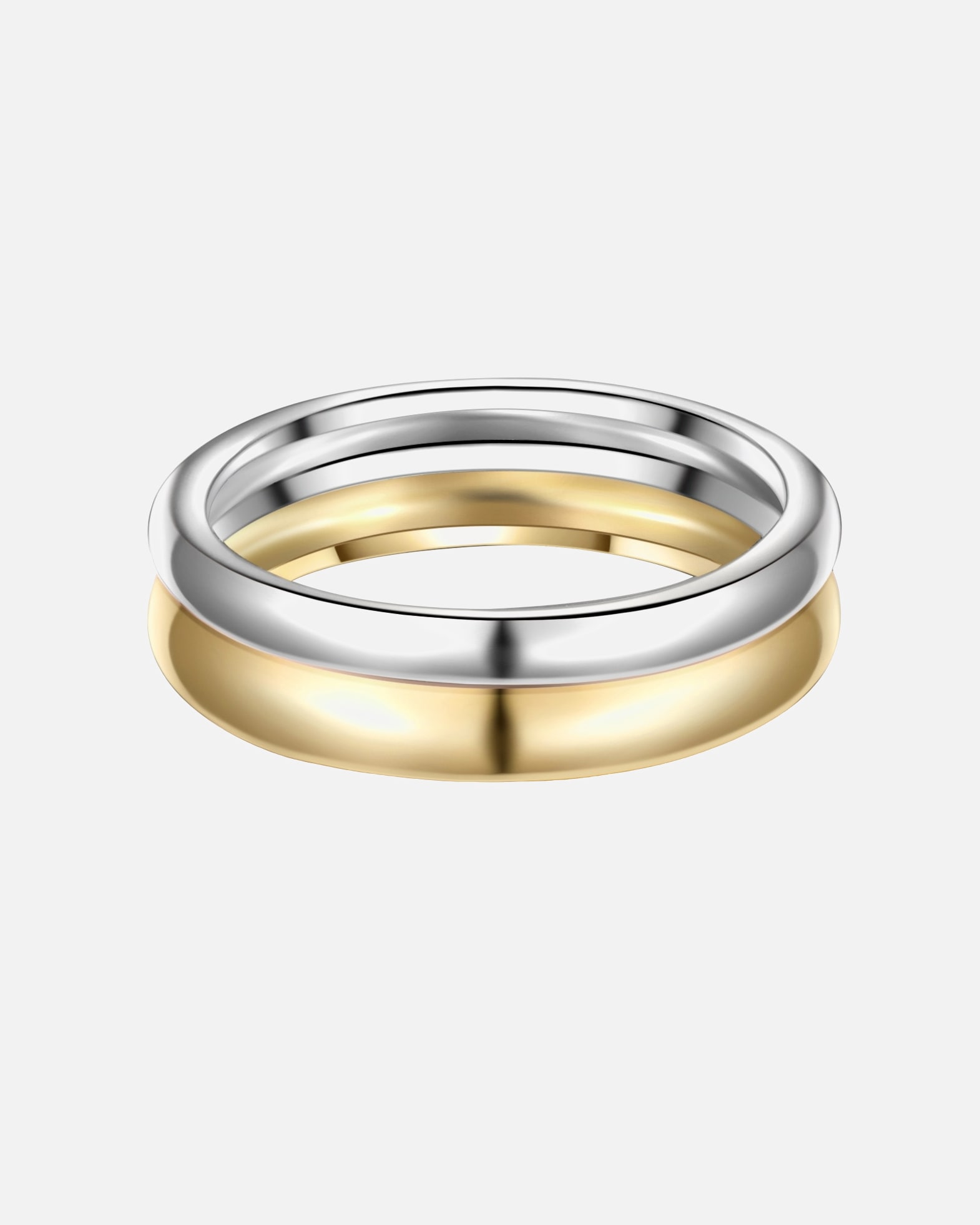 Ring für Weiblich Glanzstücke München Ring aus Sterling Silber in silber/gelbgold 56