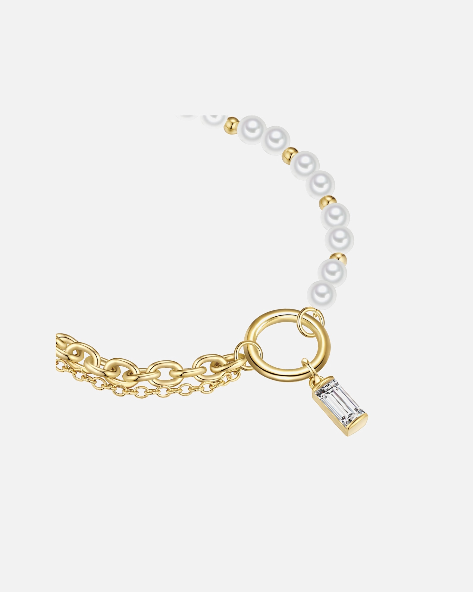 Bracelet for FemmeYokoamiiBracelet en Alliage de fer en Or jaune17,0 cm Basislänge + 3,0 cm Verlängerung