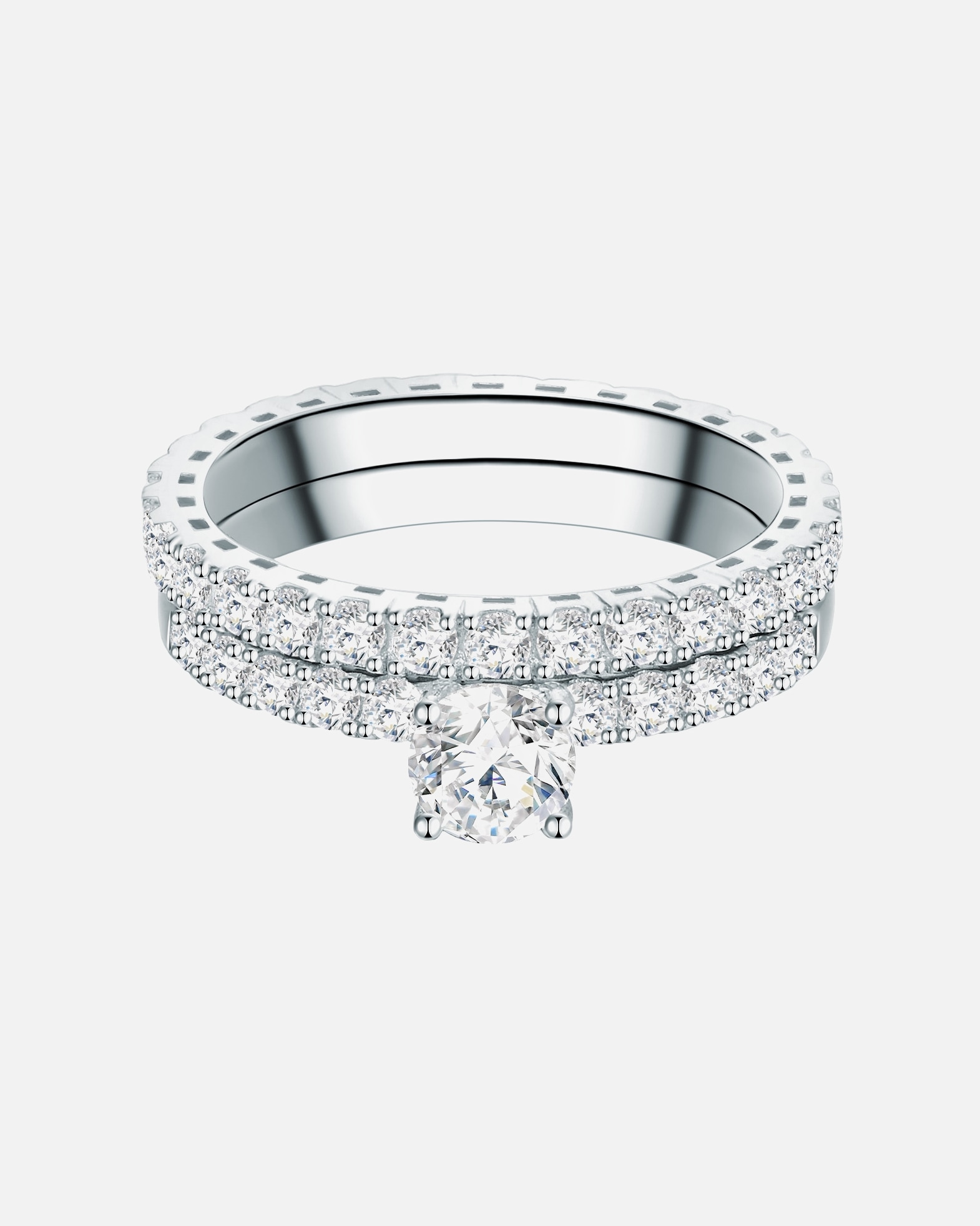 Bague for FemmeTrilaniBague en argent Argent sterling Oxyde de zirconium (CZ) en Argent50