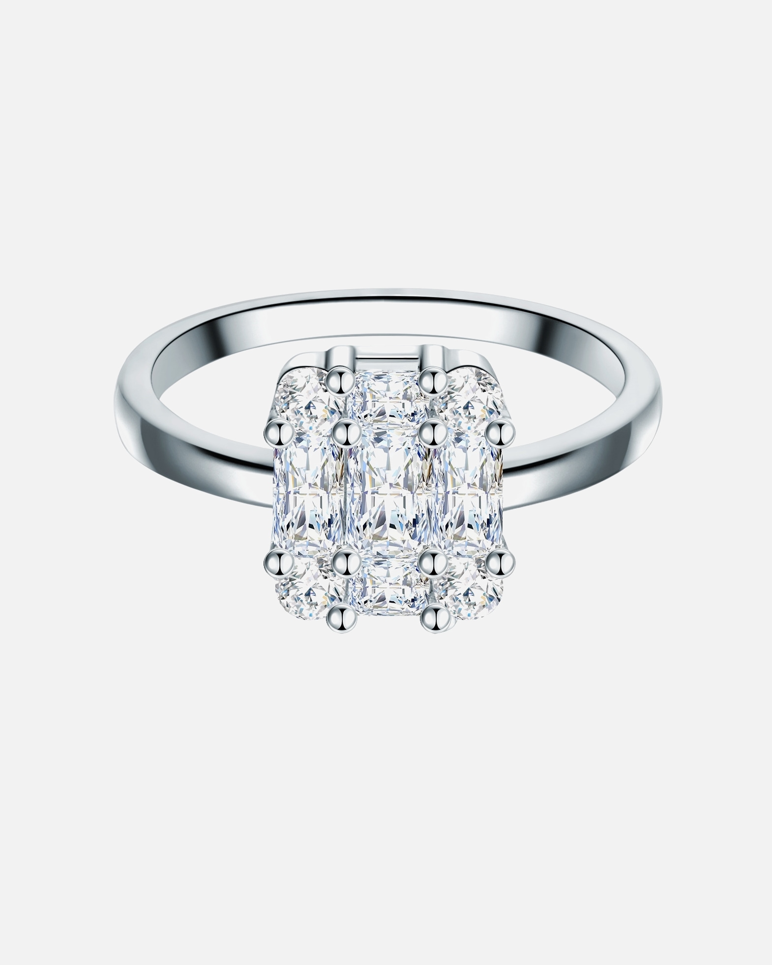 Bague for FemmeTrilaniBague en argent Argent sterling Oxyde de zirconium (CZ) en Argent54