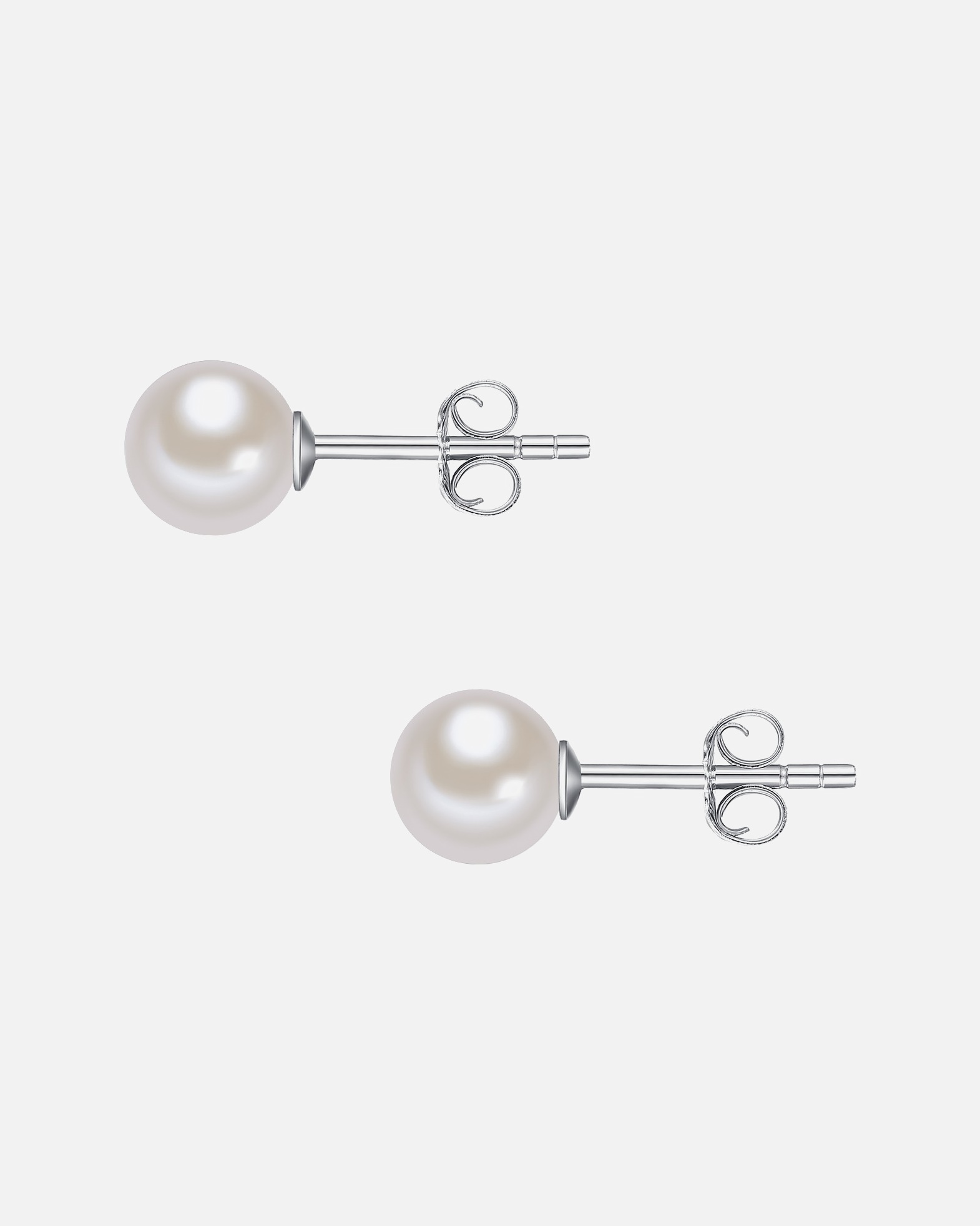 Boucle d'oreilles for FemmeValero PearlsPuce d'oreille en perle Perle de culture d'eau douce Perle de culture d'eau douce en Blanc6,5 mm