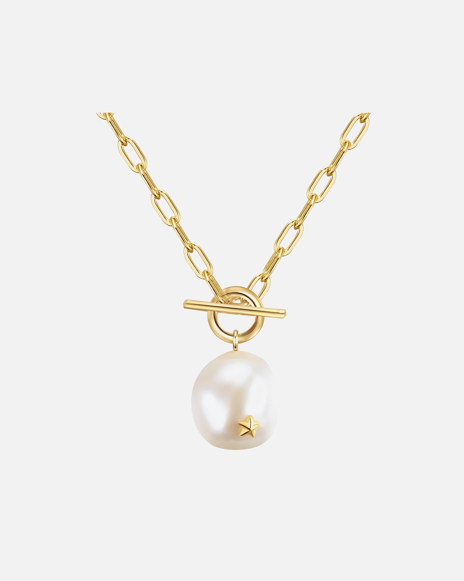 Collier for FemmeCollier en argent Argent sterling Perle de culture d'eau douce en Or jaune45,0 cm