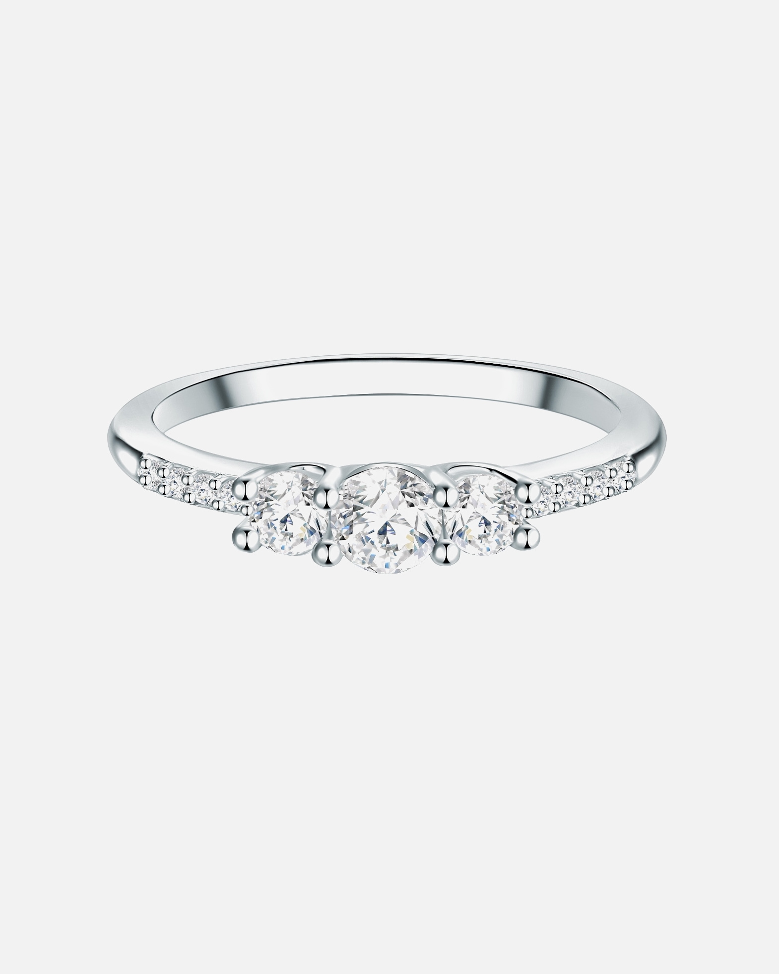 Bague for FemmeTrilaniBague en argent Argent sterling Oxyde de zirconium (CZ) en Argent50