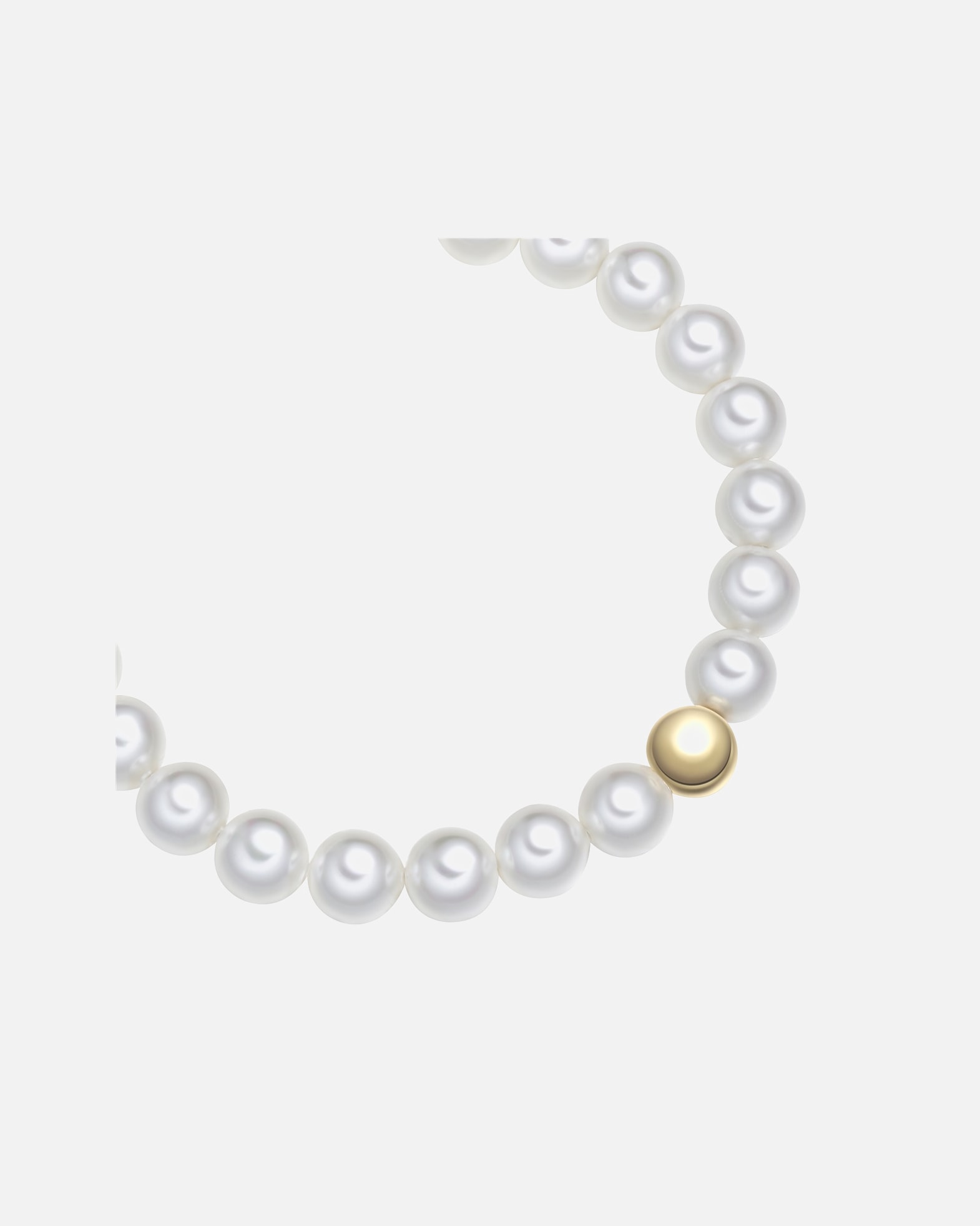 Bracelet for FemmeRafaela DonataBracelet en Argent Sterling en or jaune avec perle de coquillage19 cm