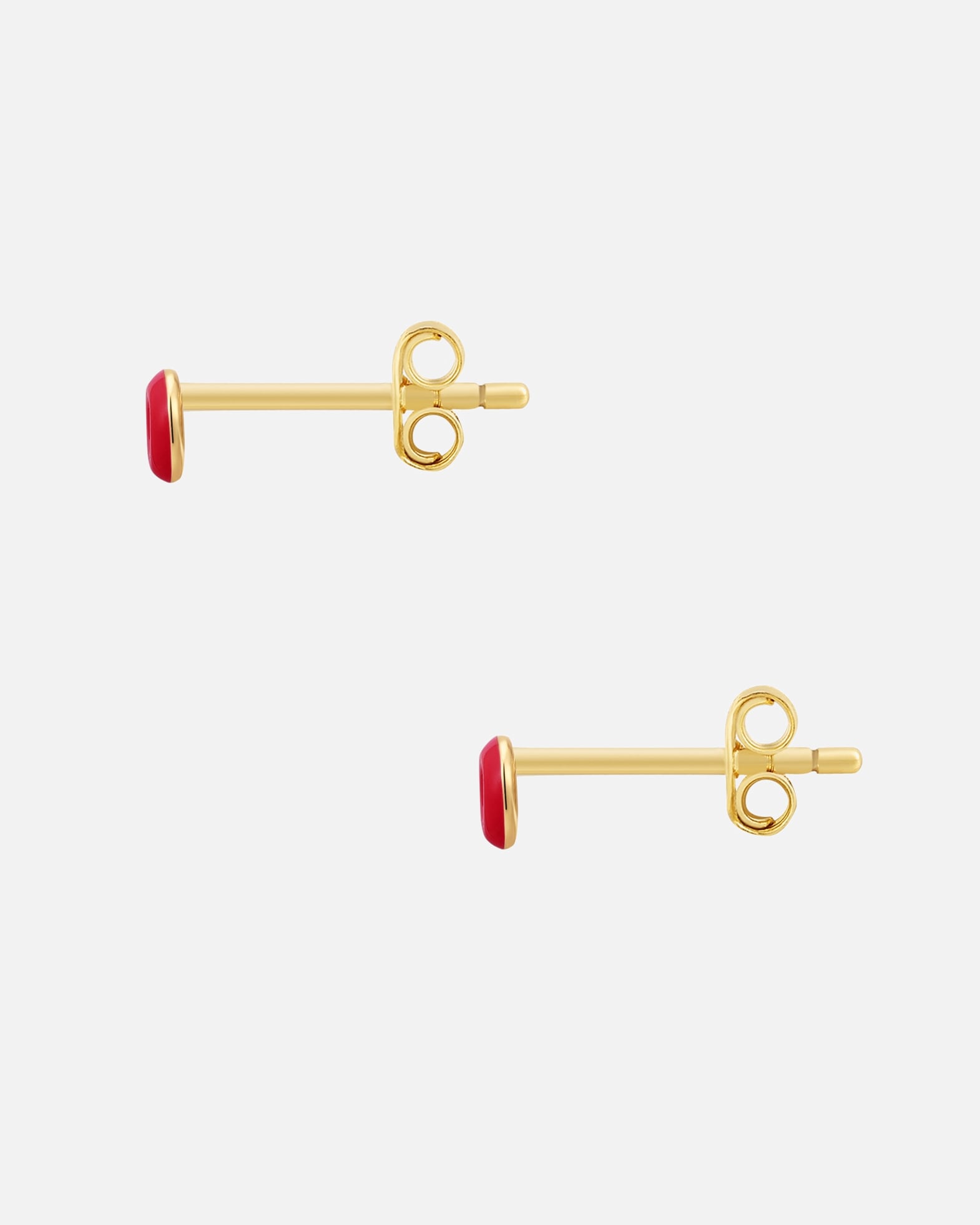 Ohrringe für Weiblich Glanzstücke München Ohrstecker Donut aus Sterling Silber in Gelbgold 4,5 mm