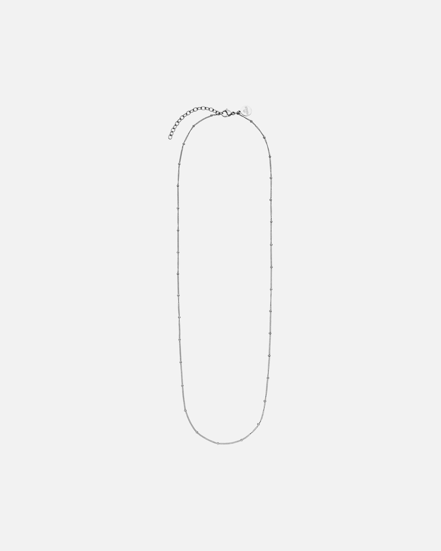 Collier for UnisexePureleiLi'ili'i Kette Lang Chaîne 100% acier inoxydableArgent