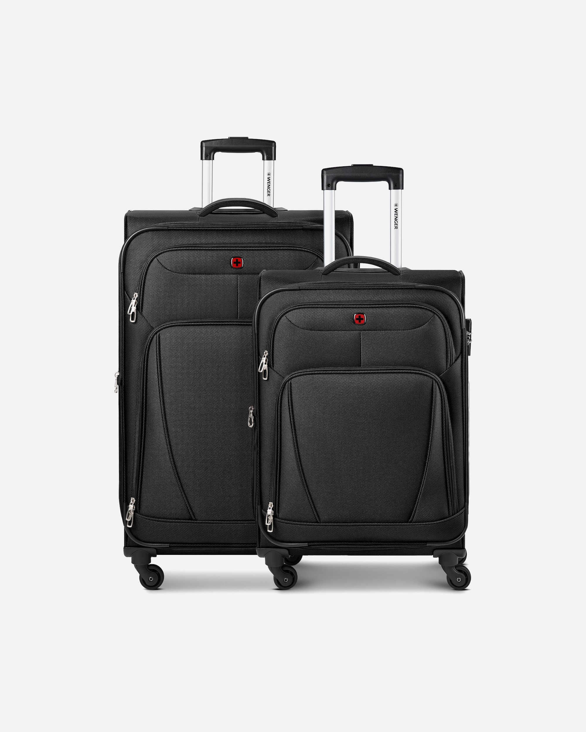 Valise for HommeWengerBeaumont 4 roulettes Set de valises 2 pièces avec soufflet d'extensionblack