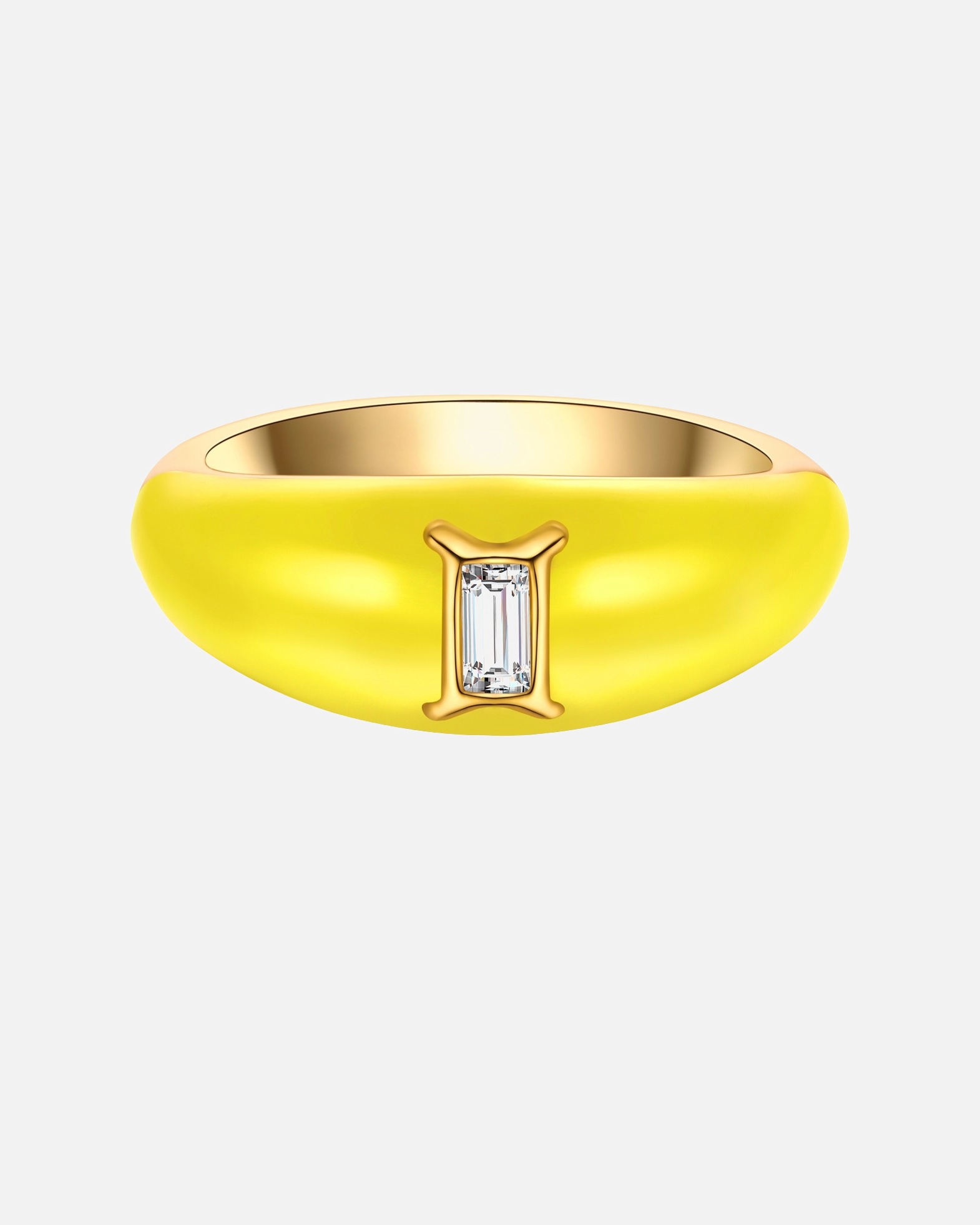Bague for FemmeGlanzstücke MünchenBague Zodiaque Gémeaux en Argent sterling en Or jaune50