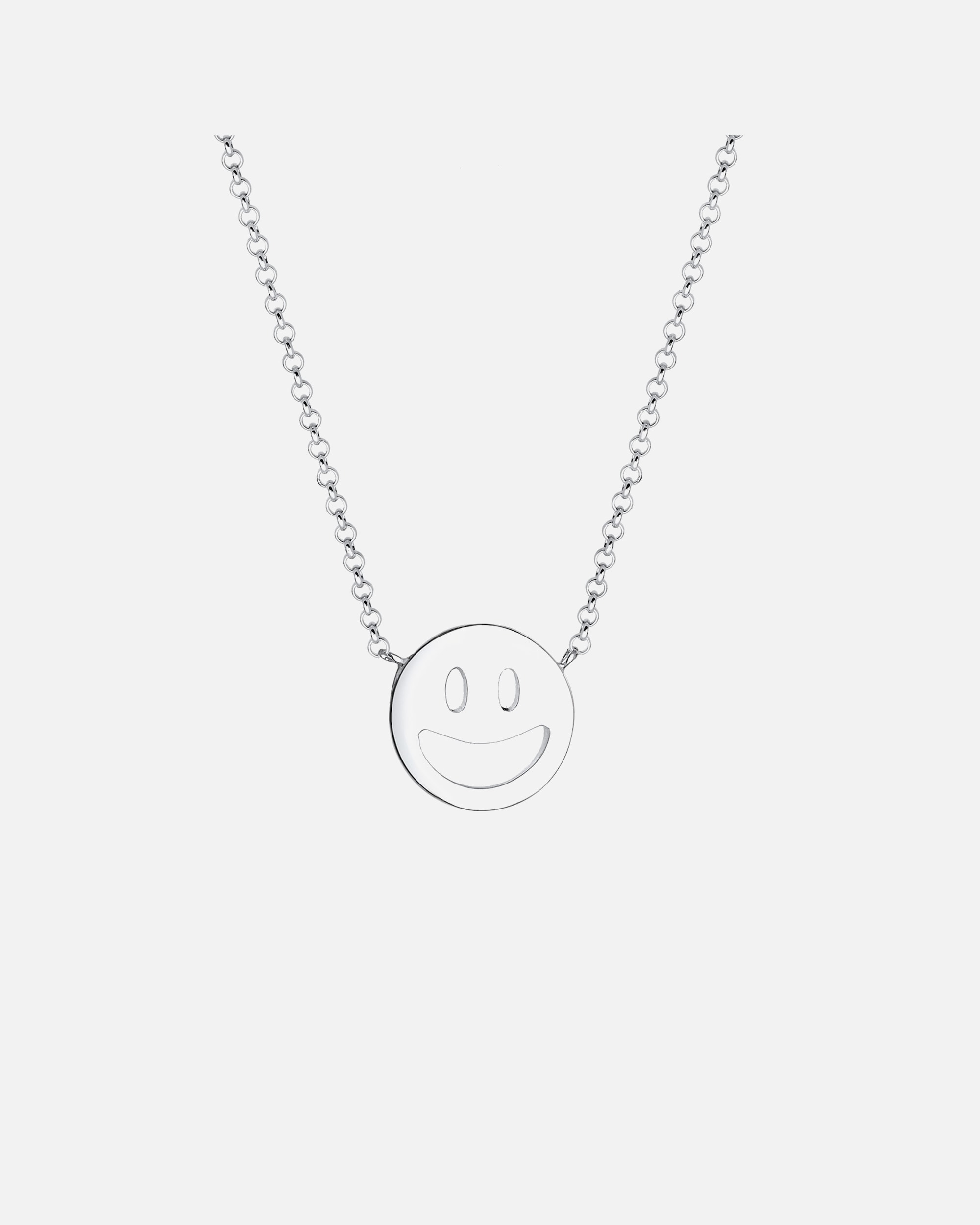 Halskette für Weiblich Elli mit Happy Smiling Face 925 Silber 45