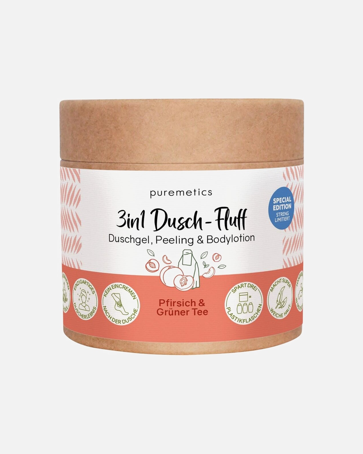 Gel douche for UnisexepuremeticsDouche Fluff Pêche & Thé vert250 g