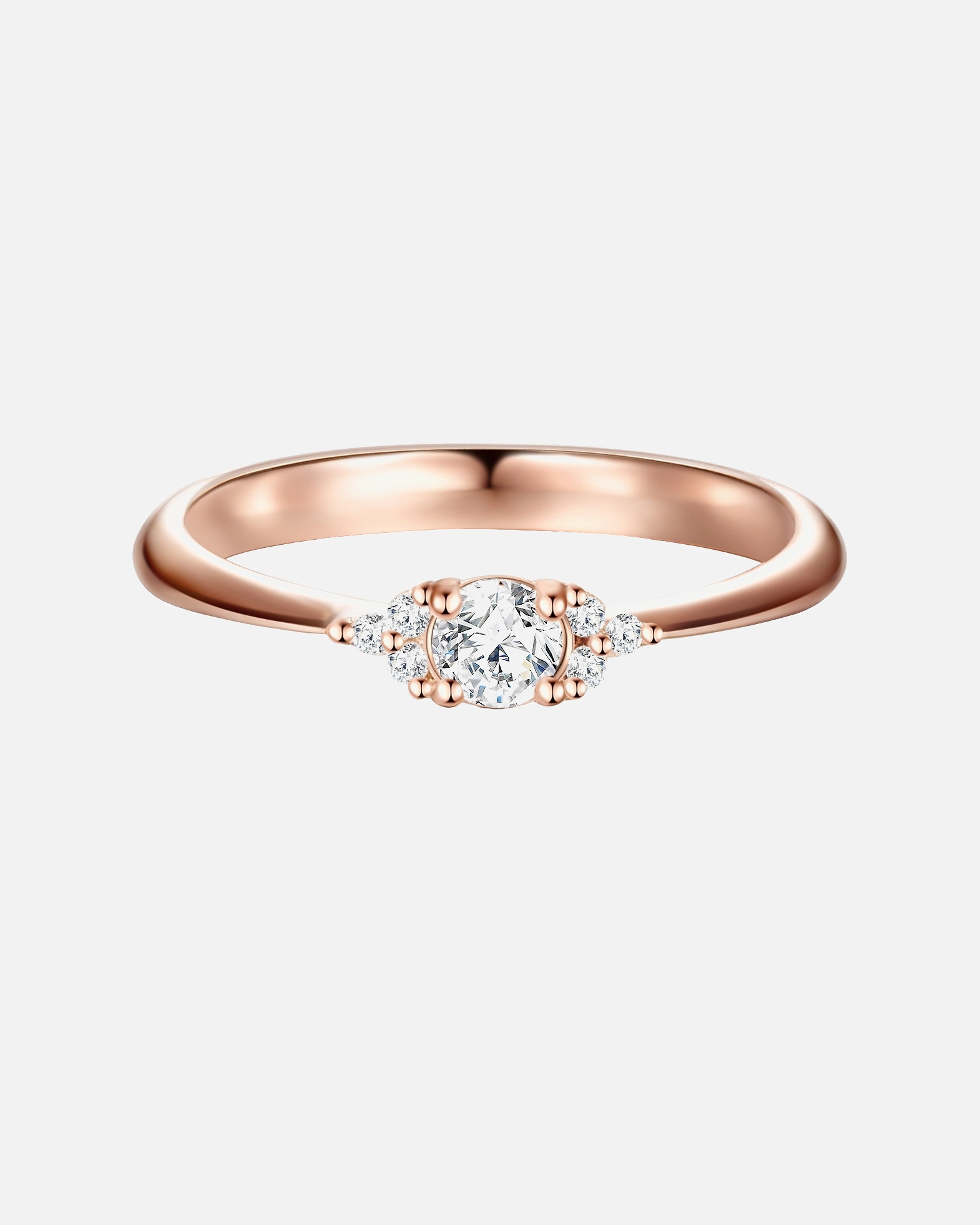 Bague for FemmeTrilaniBague en argent Argent sterling Oxyde de zirconium (CZ) en Or rose47