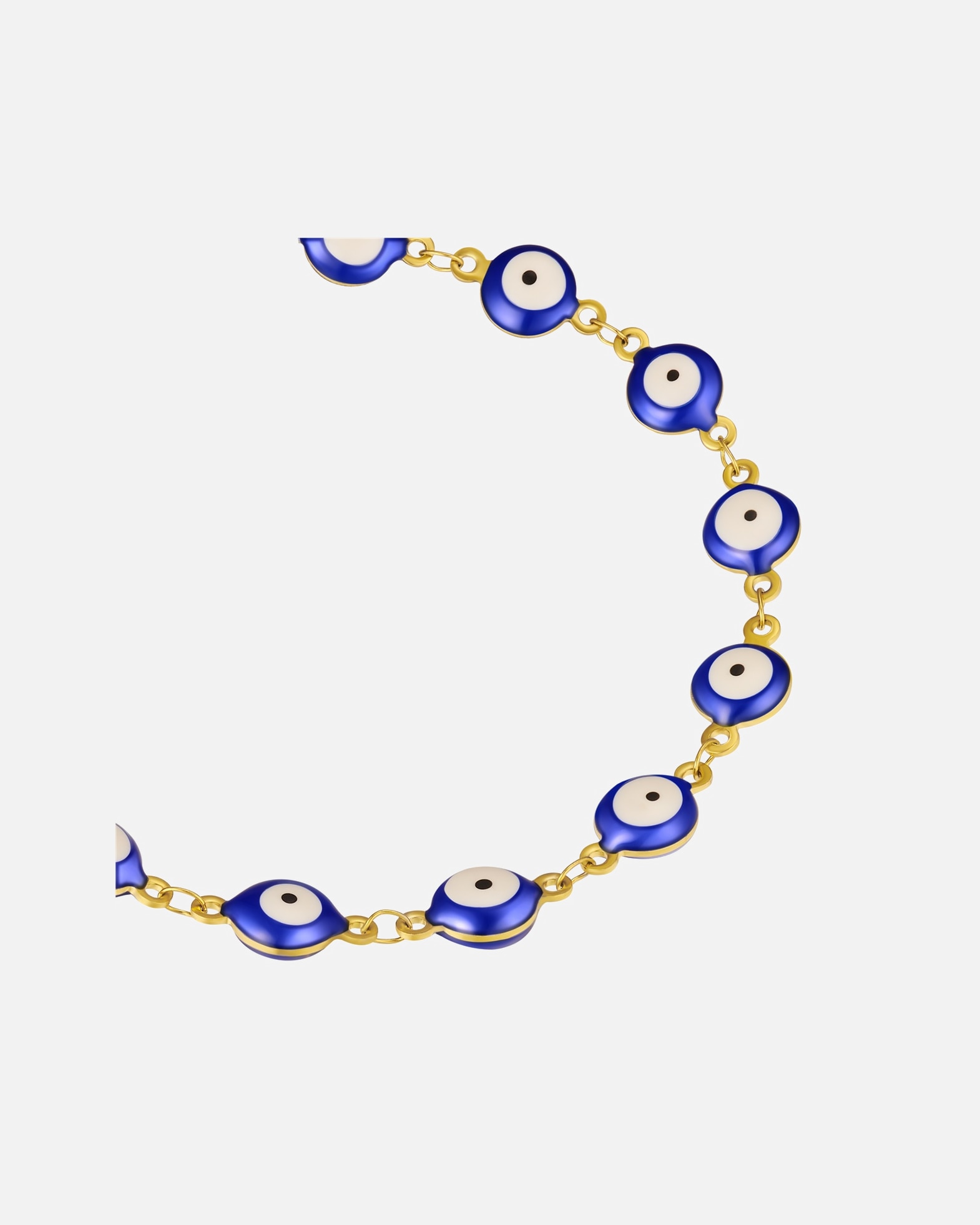 Armband für Männlich True Rebels Armband Allsehendes Auge aus Edelstahl in gelbgold 21 cm